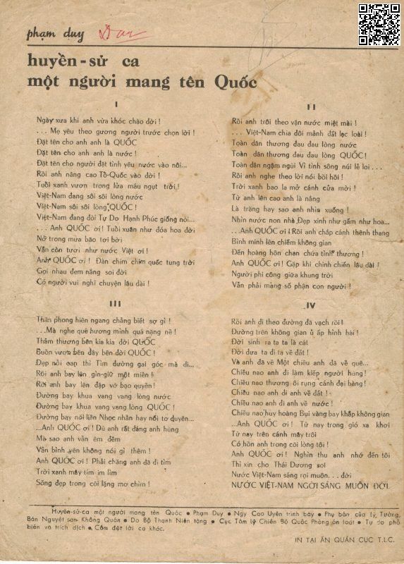 Trang 8 của Sheet nhạc PDF bài hát Huyền sử ca một người mang tên Quốc - Phạm Duy