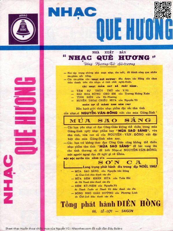 Trang 4 của Sheet nhạc PDF bài hát Huyền thoại chiều mưa - Nguyễn Vũ, 1. Một chiều cuối  tuần mưa bay lất  phất và mây trắng giăng  giăng. Em  đến thăm  anh vì trời mưa  mãi nên không kịp  về