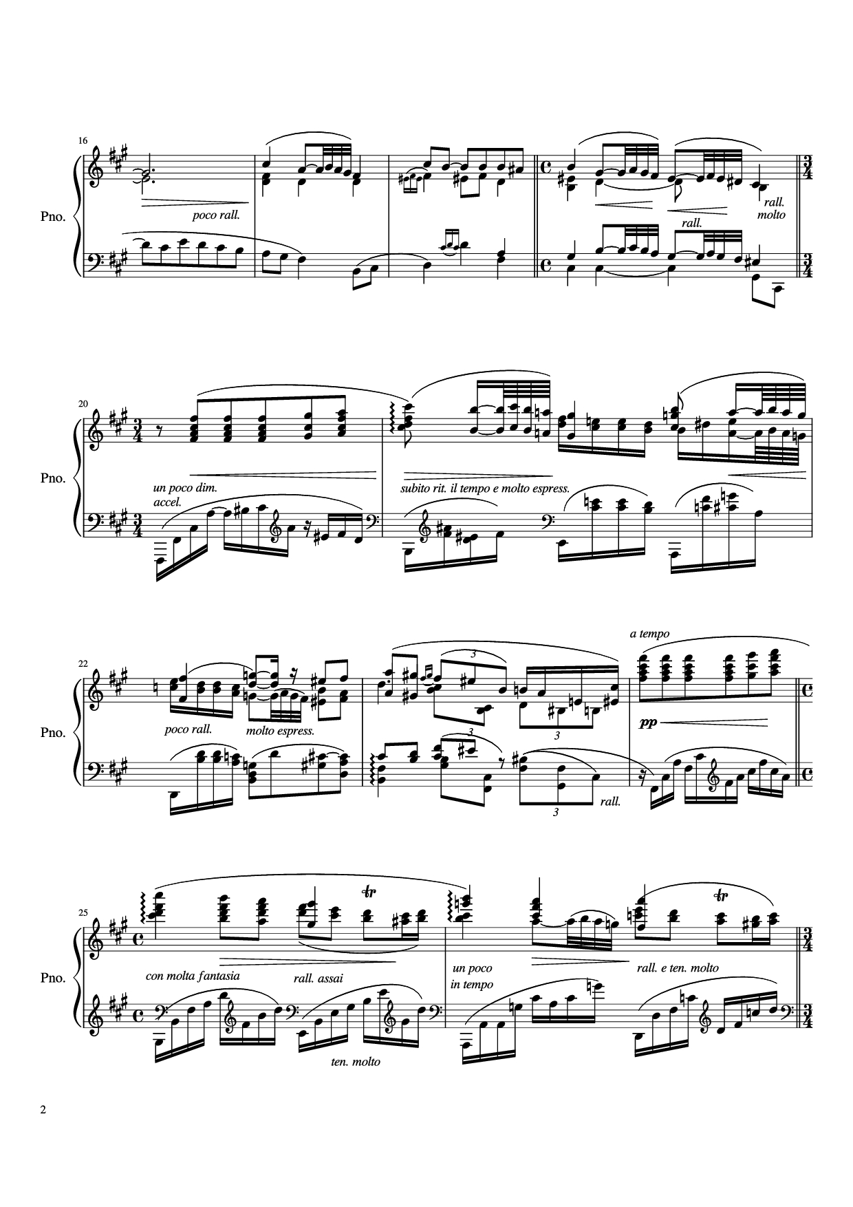 Trang 2 của Sheet nhạc PDF Piano bài hát IV. Quejas o la Maja y el Ruiseñor Piano - Enrique Granados