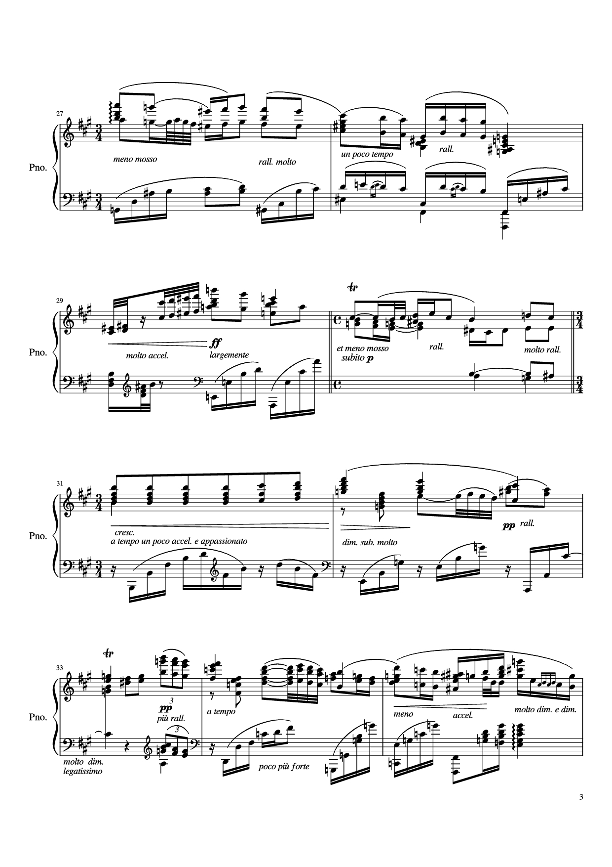 Trang 3 của Sheet nhạc PDF Piano bài hát IV. Quejas o la Maja y el Ruiseñor Piano - Enrique Granados