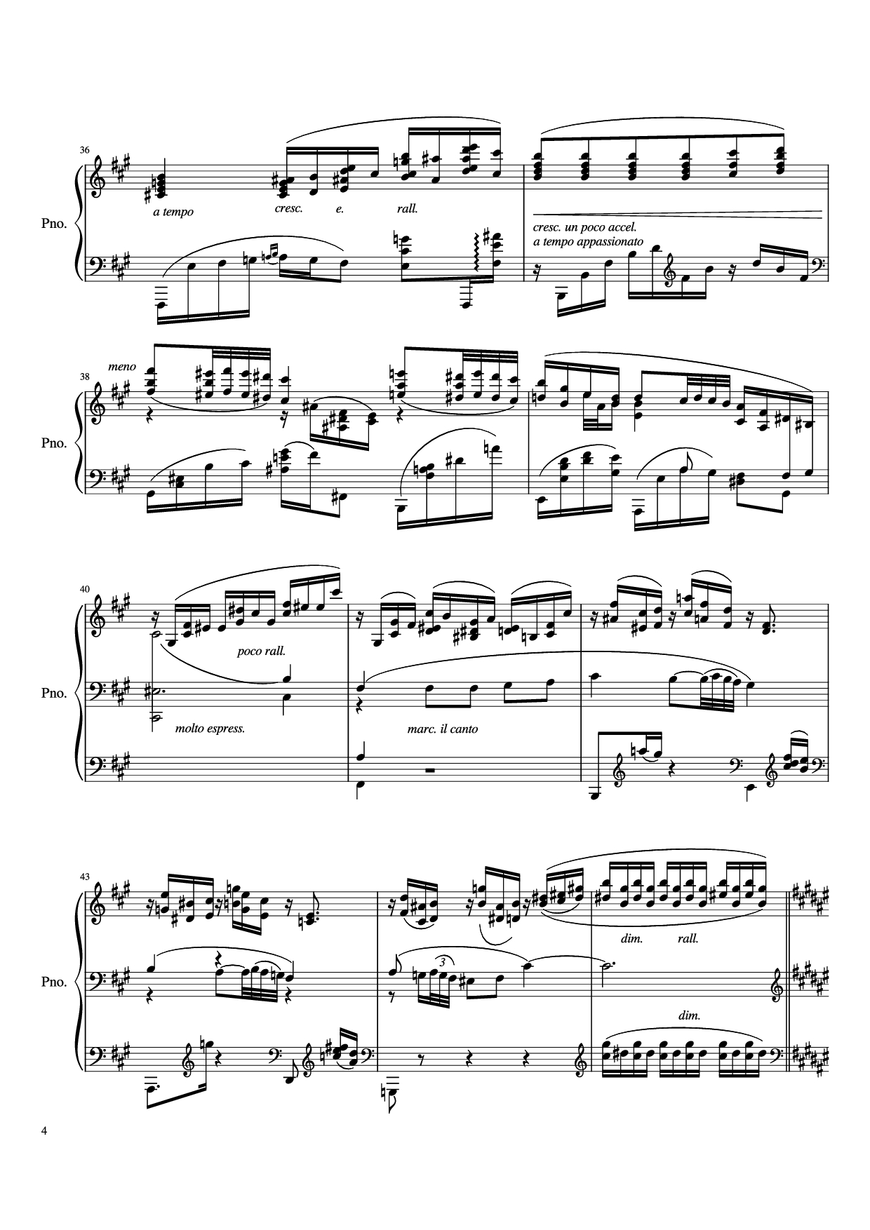 Trang 4 của Sheet nhạc PDF Piano bài hát IV. Quejas o la Maja y el Ruiseñor Piano - Enrique Granados