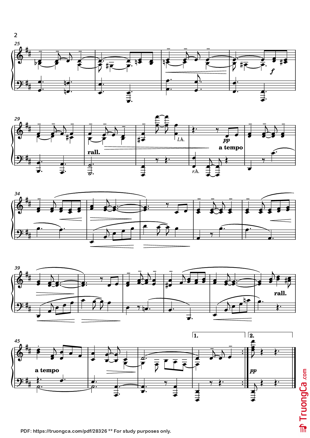 Trang 2 của Sheet nhạc PDF Piano bài hát Scherzino Mexicano Piano - Manuel Ponce