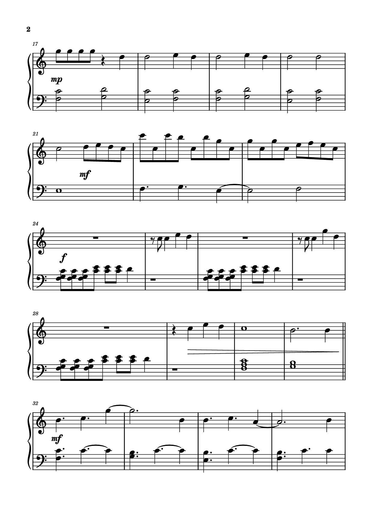 Trang 2 của Sheet nhạc PDF Piano bài hát A Thousand Miles Piano - VANESSA CARLTON