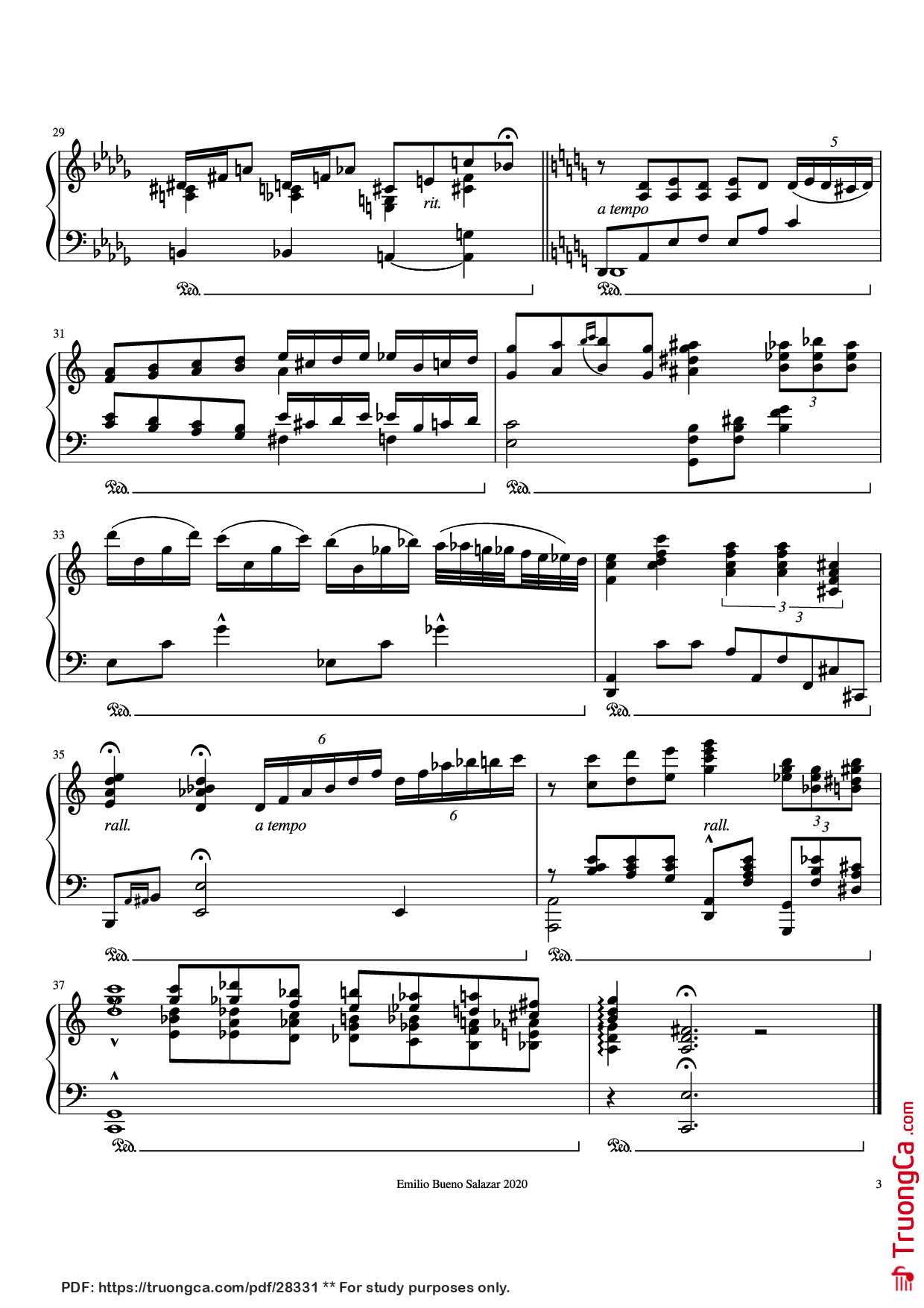 Trang 3 của Sheet nhạc PDF Piano bài hát Body and Soul Piano - Johnny Green