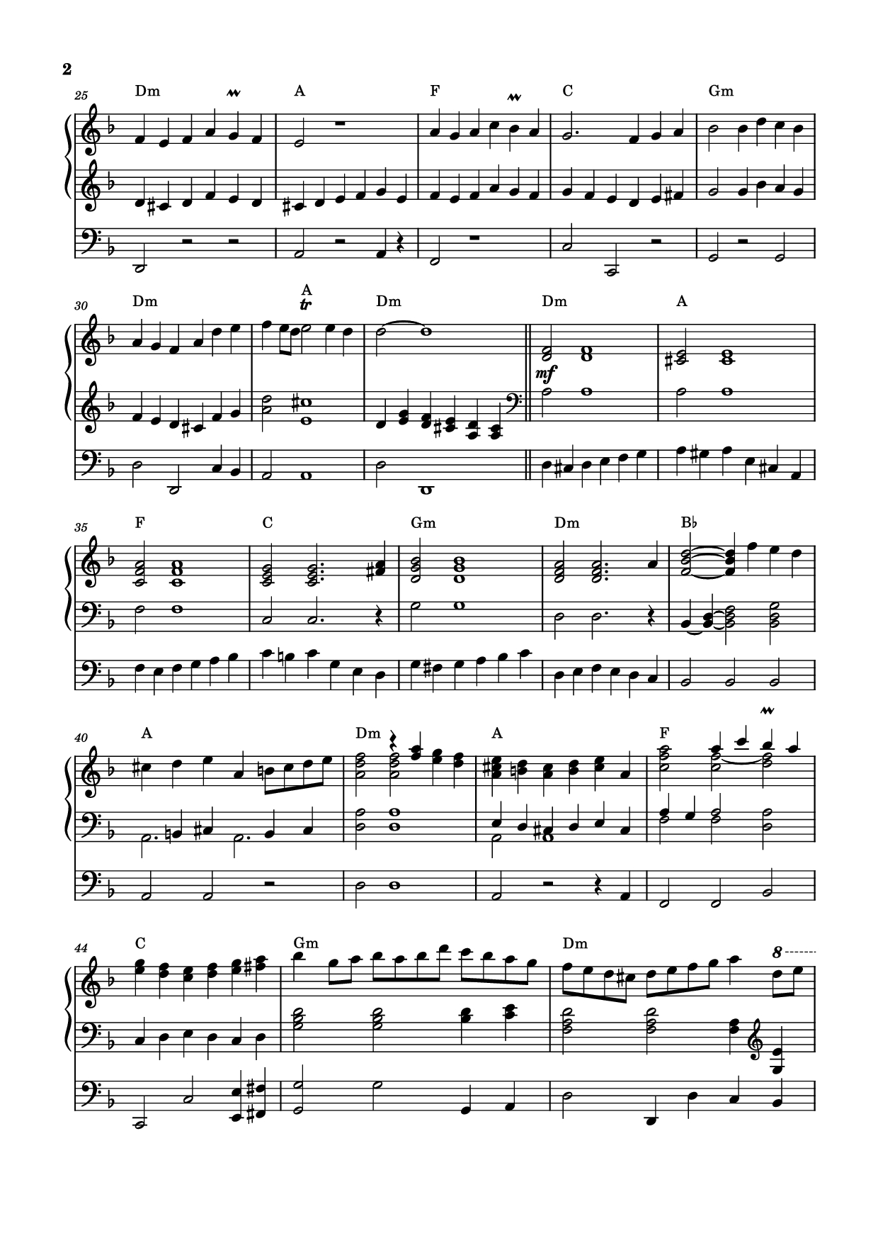 Trang 2 của Sheet nhạc PDF bài hát Sarabande - Georg Friedrich Händel (1685-1759