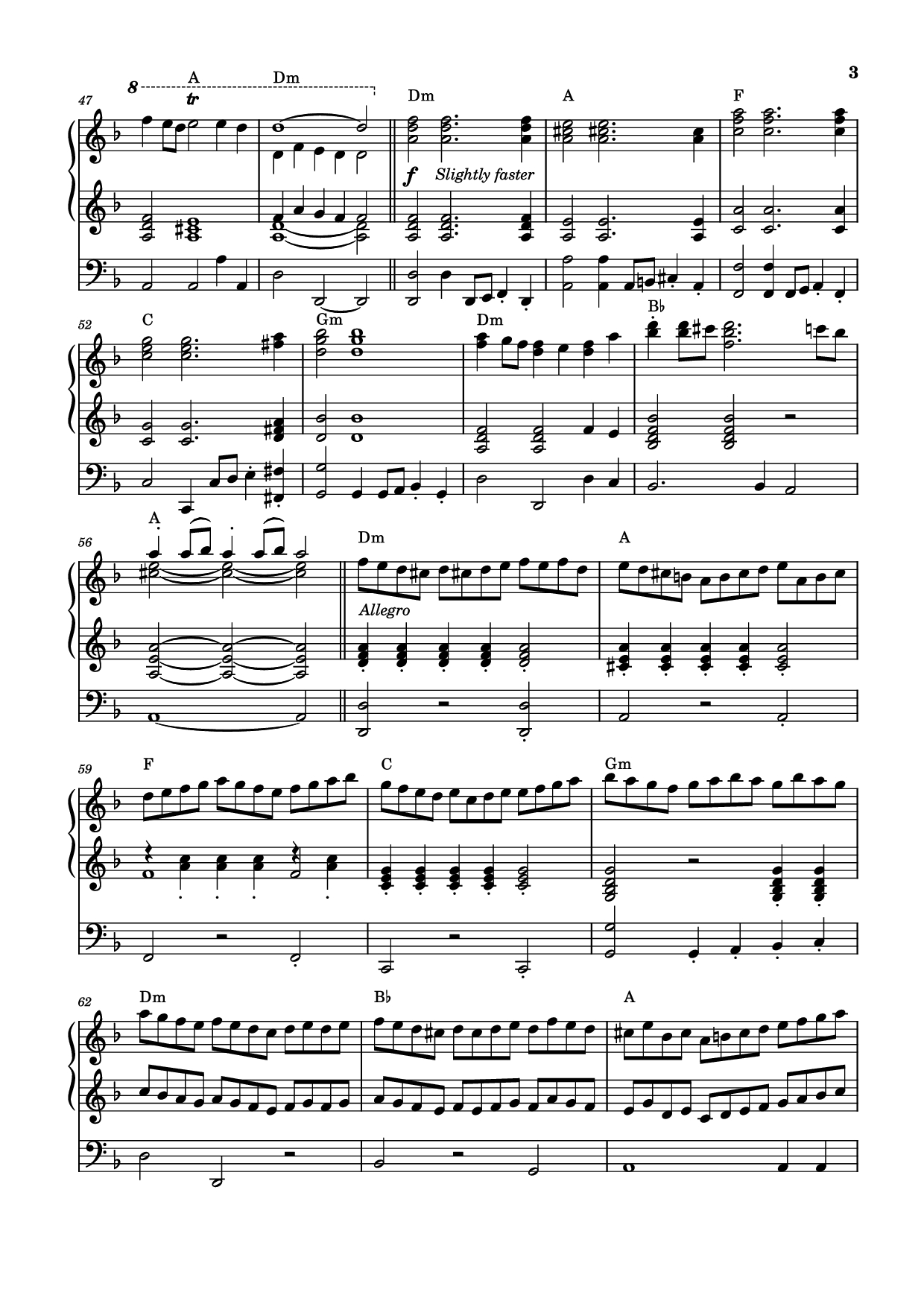 Trang 3 của Sheet nhạc PDF bài hát Sarabande - Georg Friedrich Händel (1685-1759