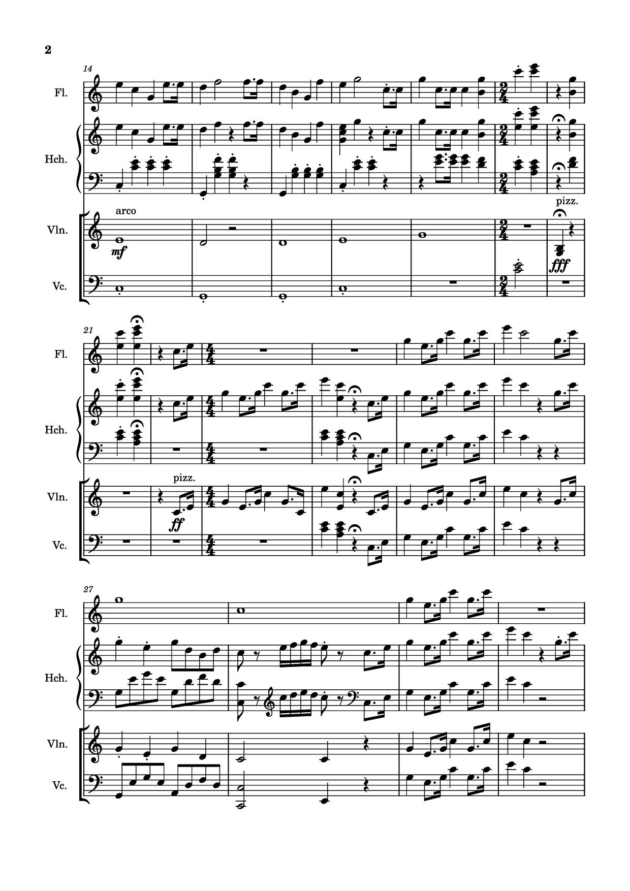 Trang 2 của Sheet nhạc PDF bài hát March Violin - Mozart