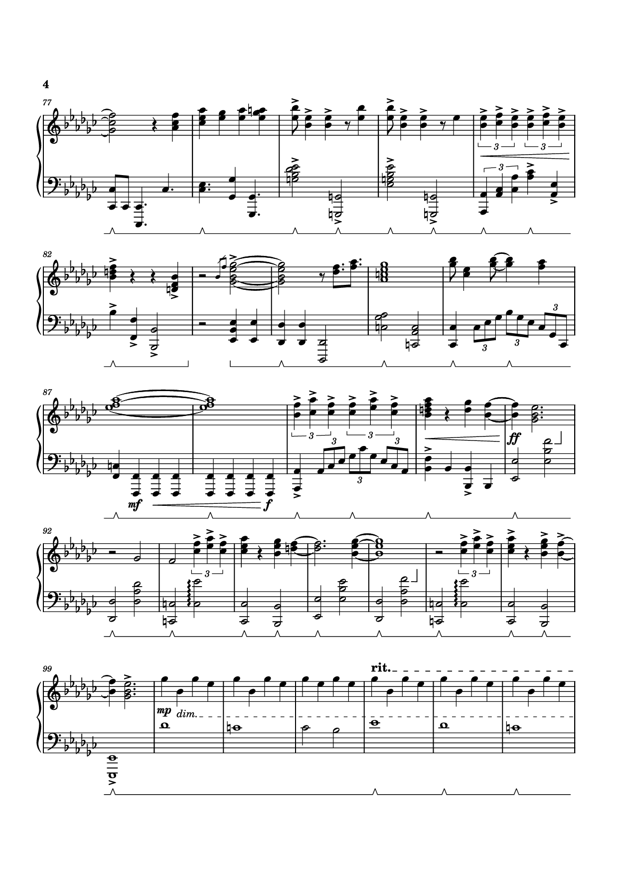 Trang 4 của Sheet nhạc PDF Piano bài hát Black Sorrow Piano - STUDIO LICO, 최용수
