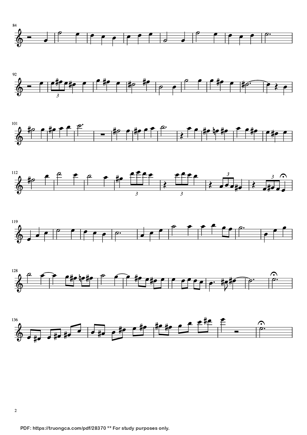 Trang 2 của Sheet nhạc PDF bài hát Merry Go Round of Life Clarinet Solo - Joe Hisaishi Arranged by Kent Kawamura