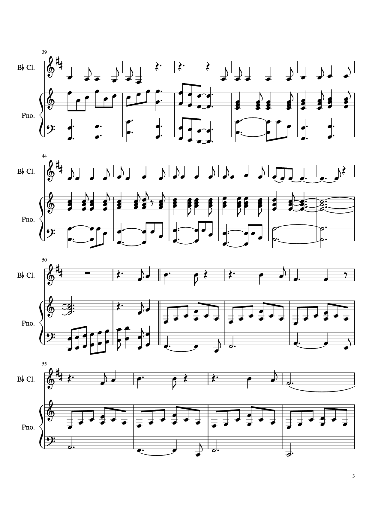 Trang 3 của Sheet nhạc PDF Piano bài hát Hallelujah Piano - Leonard Cohen