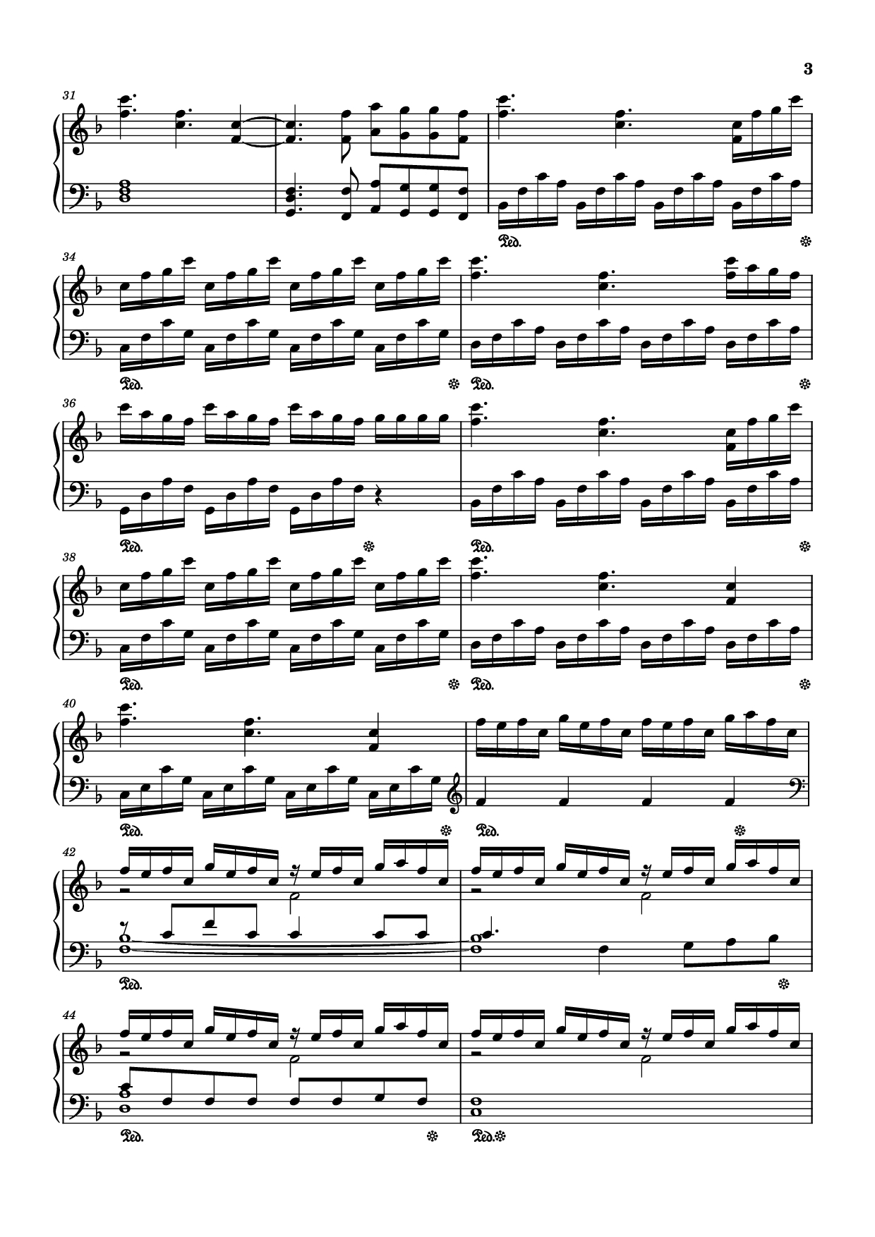 Trang 3 của Sheet nhạc PDF bài hát mumei Piano - Nanashi Mumei