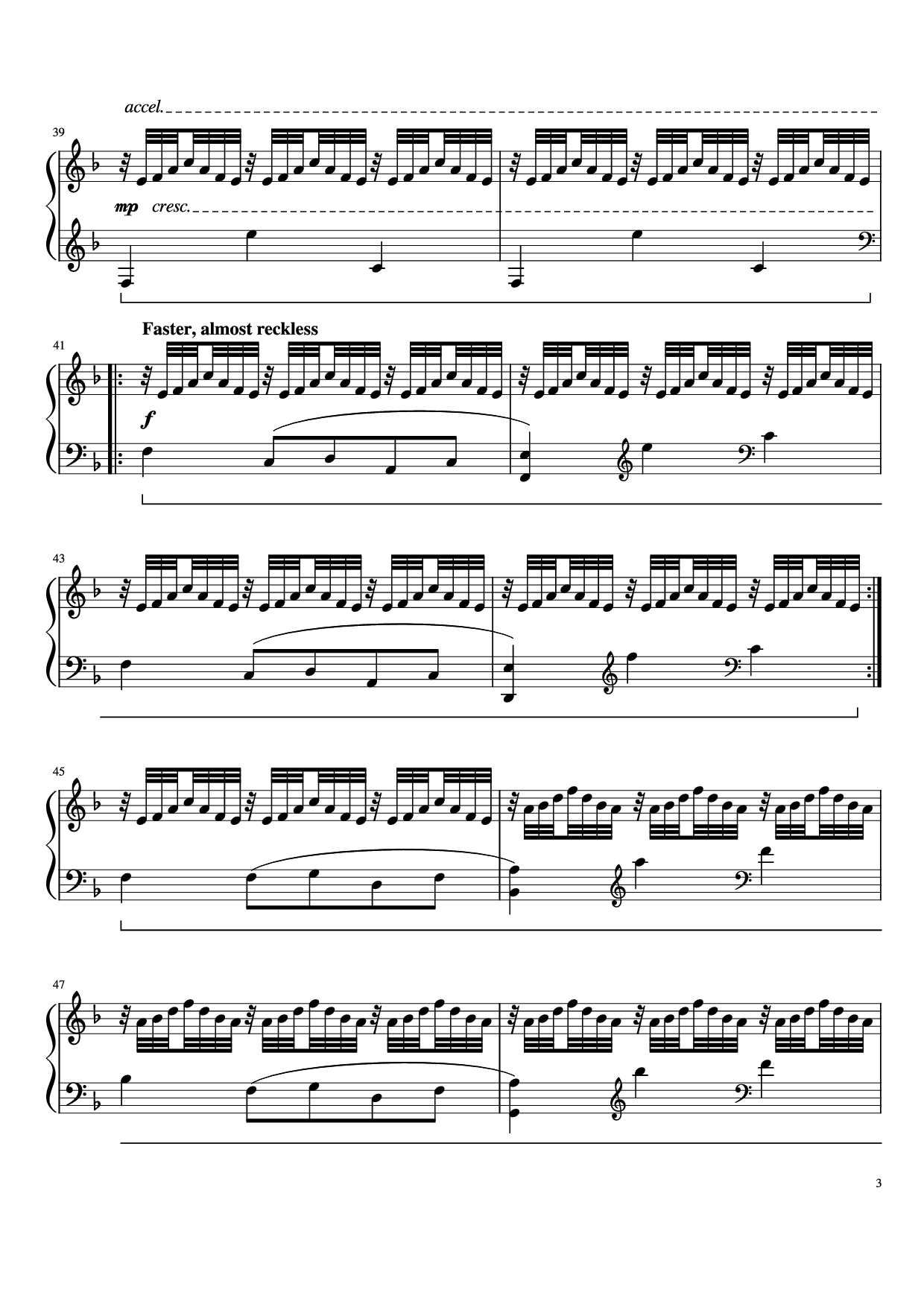 Trang 3 của Sheet nhạc PDF Piano bài hát Song on the Beach & Photograph Piano - Composed by William Butler and