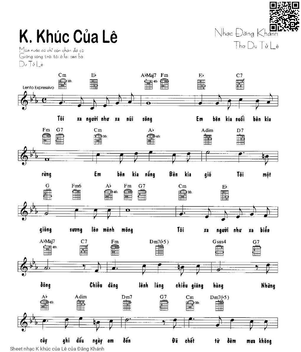 K khúc của Lê - Đăng Khánh