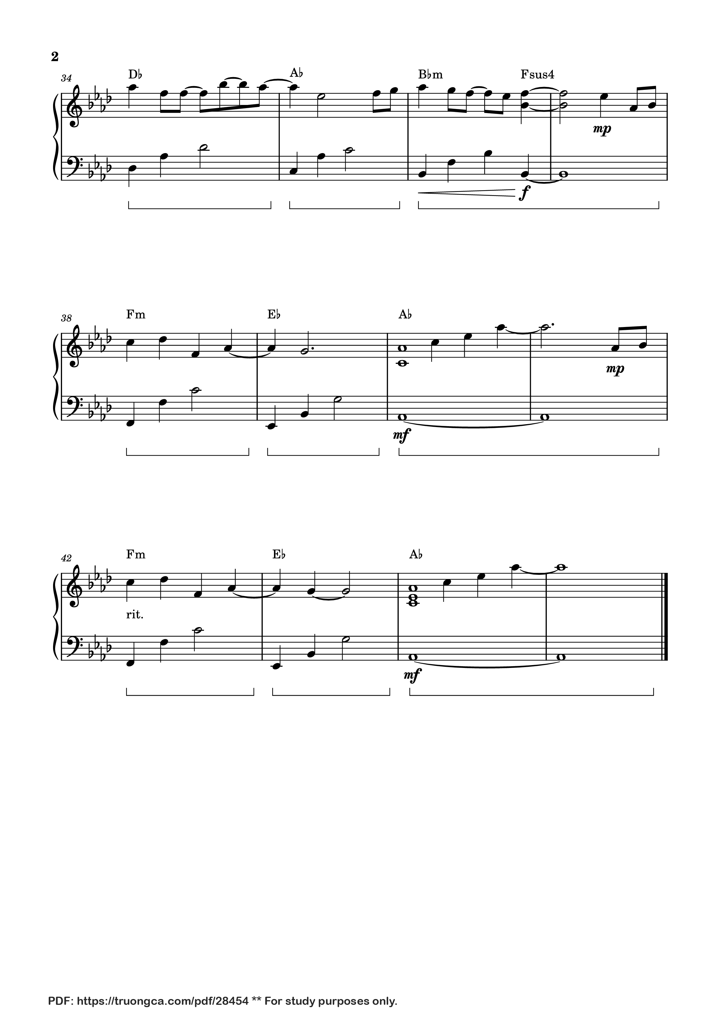 Trang 2 của Sheet nhạc PDF Piano bài hát Osenchi na Ayumi Piano - Katsuo Ono