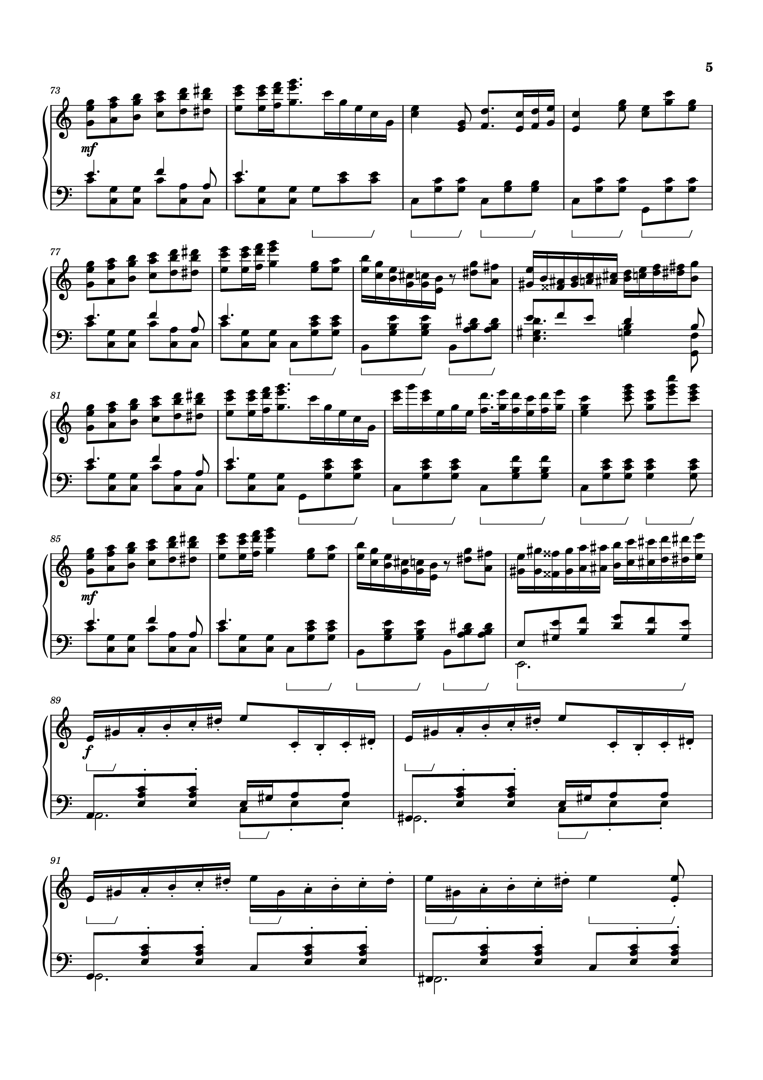 Trang 5 của Sheet nhạc PDF bài hát Waltz from Masquerade Piano - Khachaturian Trio