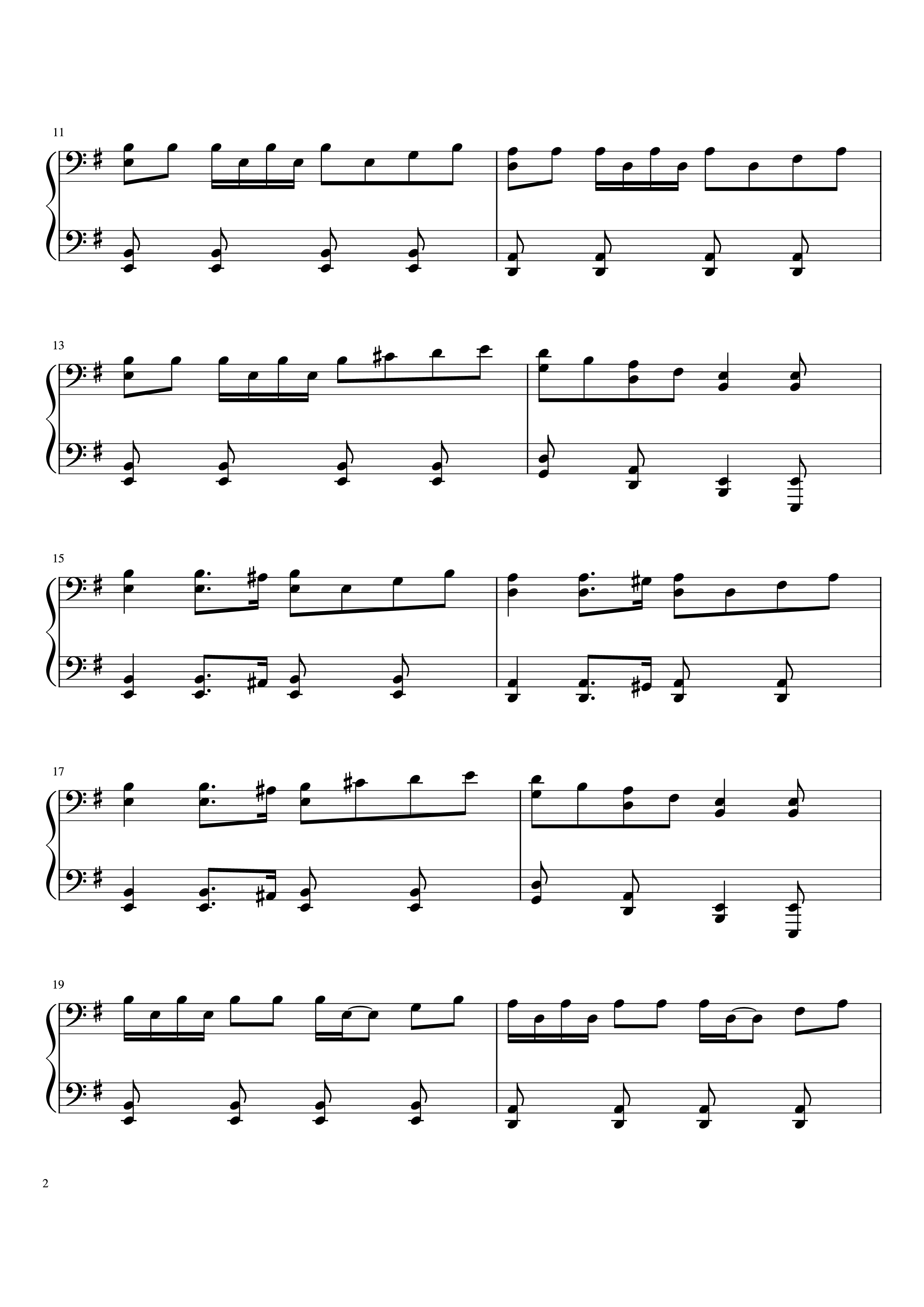Trang 2 của Sheet nhạc PDF bài hát Drunken Sailor Piano - Irish Rovers