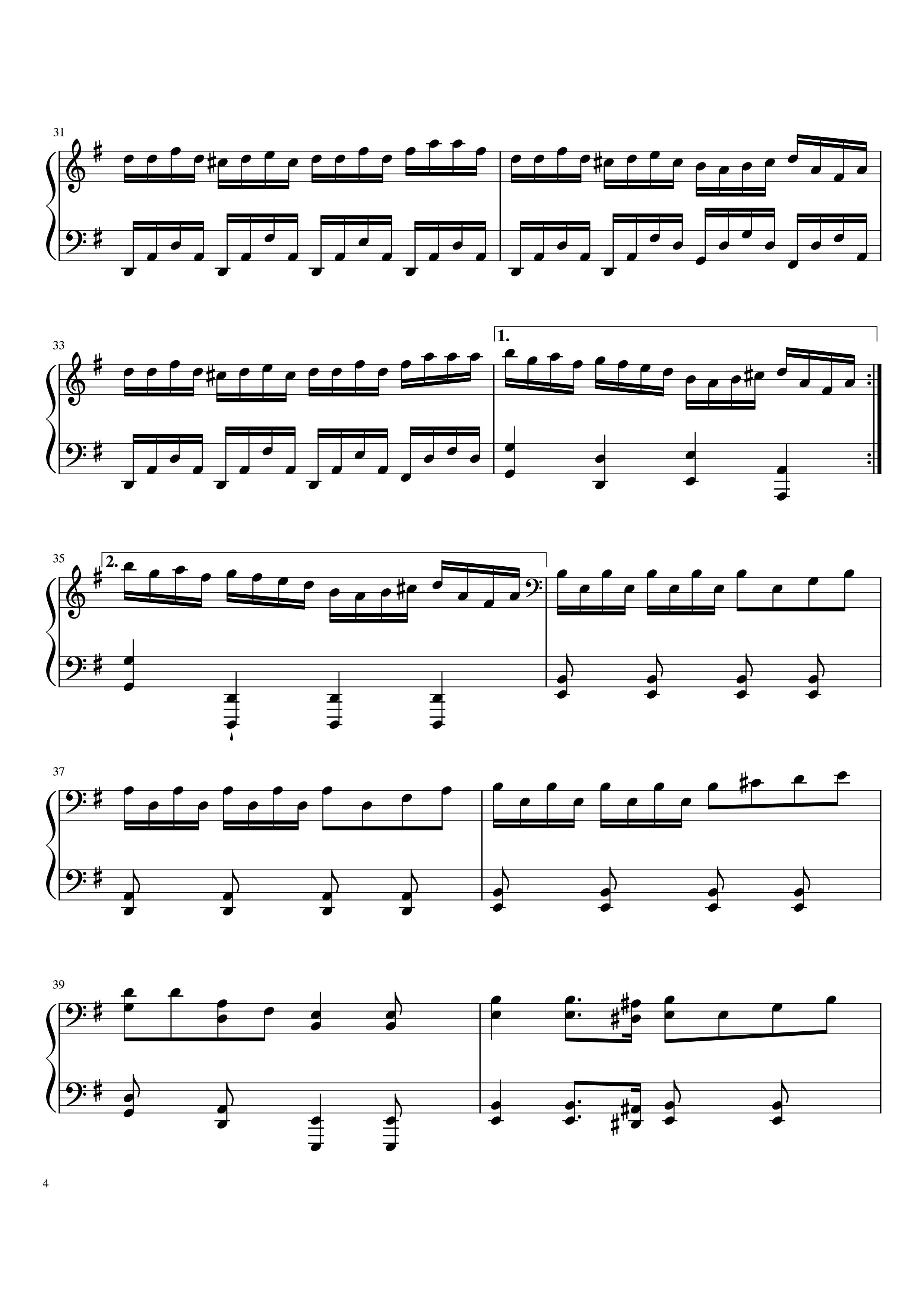 Trang 4 của Sheet nhạc PDF bài hát Drunken Sailor Piano - Irish Rovers