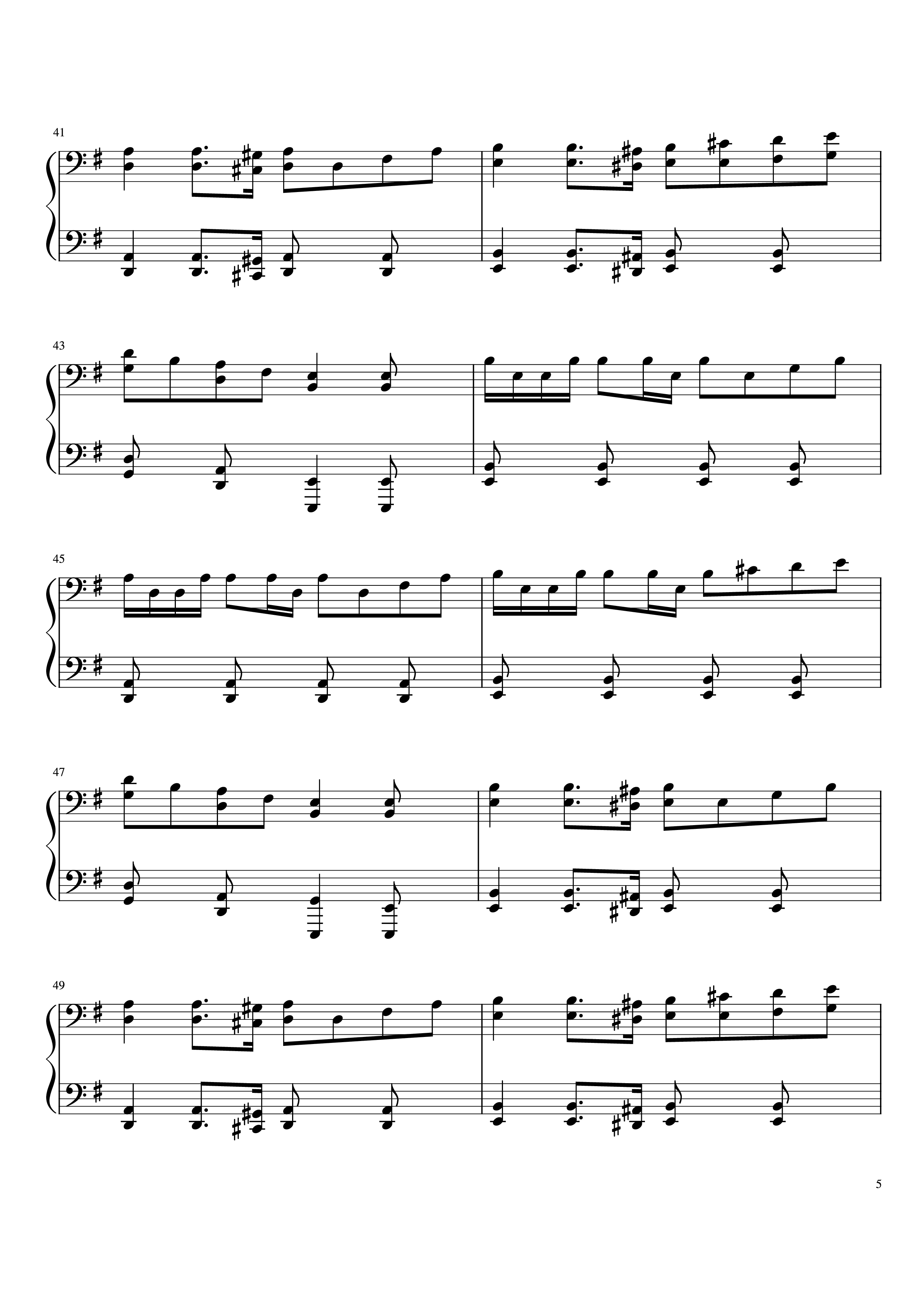 Trang 5 của Sheet nhạc PDF bài hát Drunken Sailor Piano - Irish Rovers