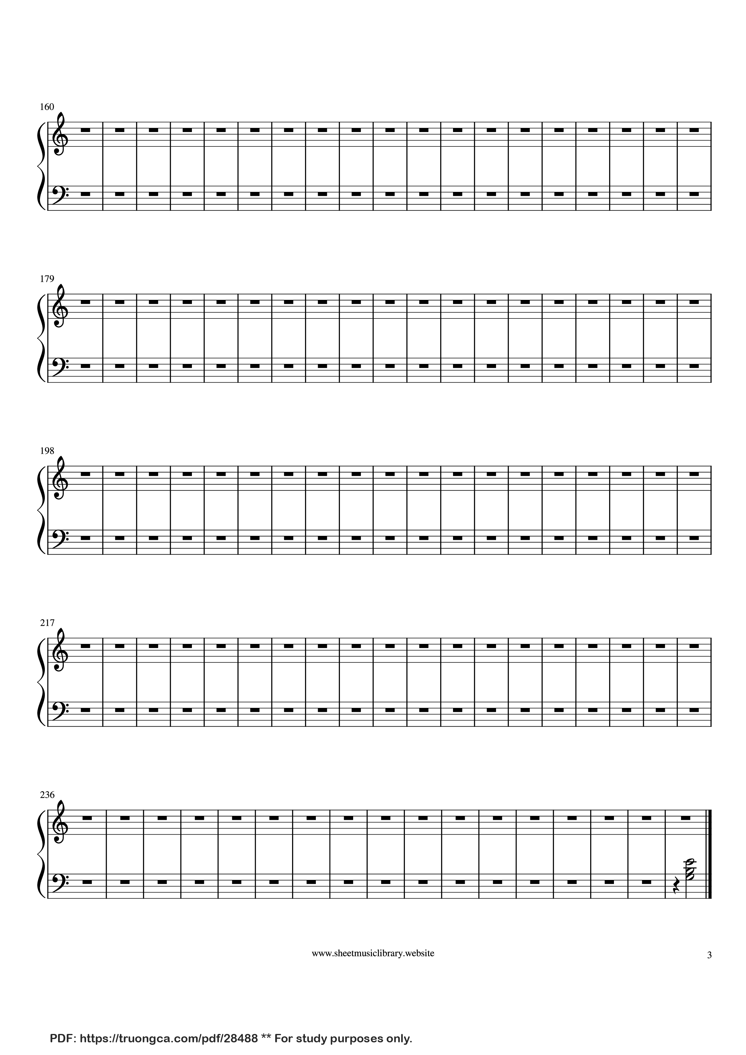 Trang 3 của Sheet nhạc PDF Piano bài hát Waltz (from Masquerade Suite) Piano - Aram Khachaturian