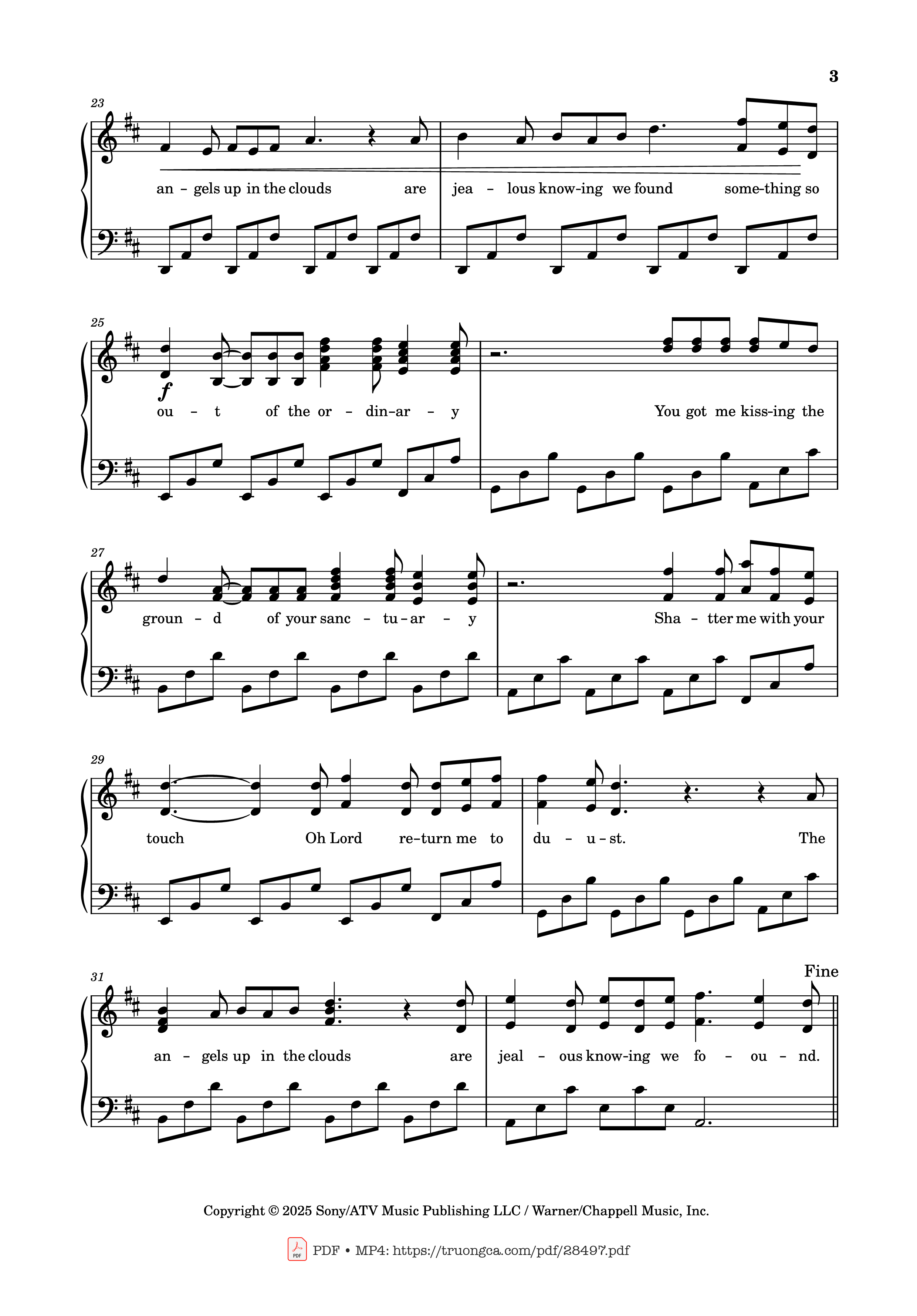 Trang 3 của Sheet nhạc PDF Piano bài hát Ordinary Piano - Cal Shapiro