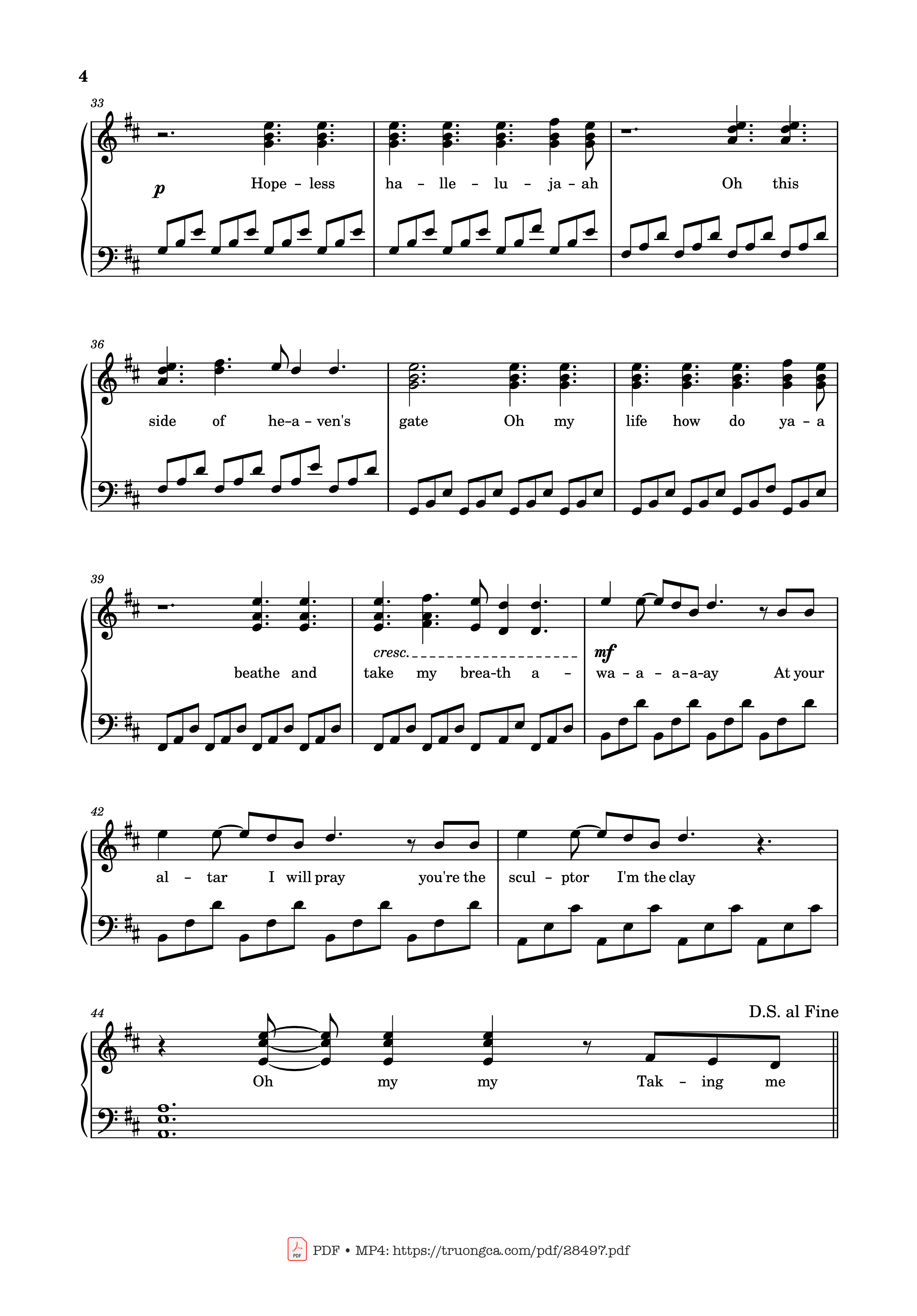 Trang 4 của Sheet nhạc PDF Piano bài hát Ordinary Piano - Cal Shapiro