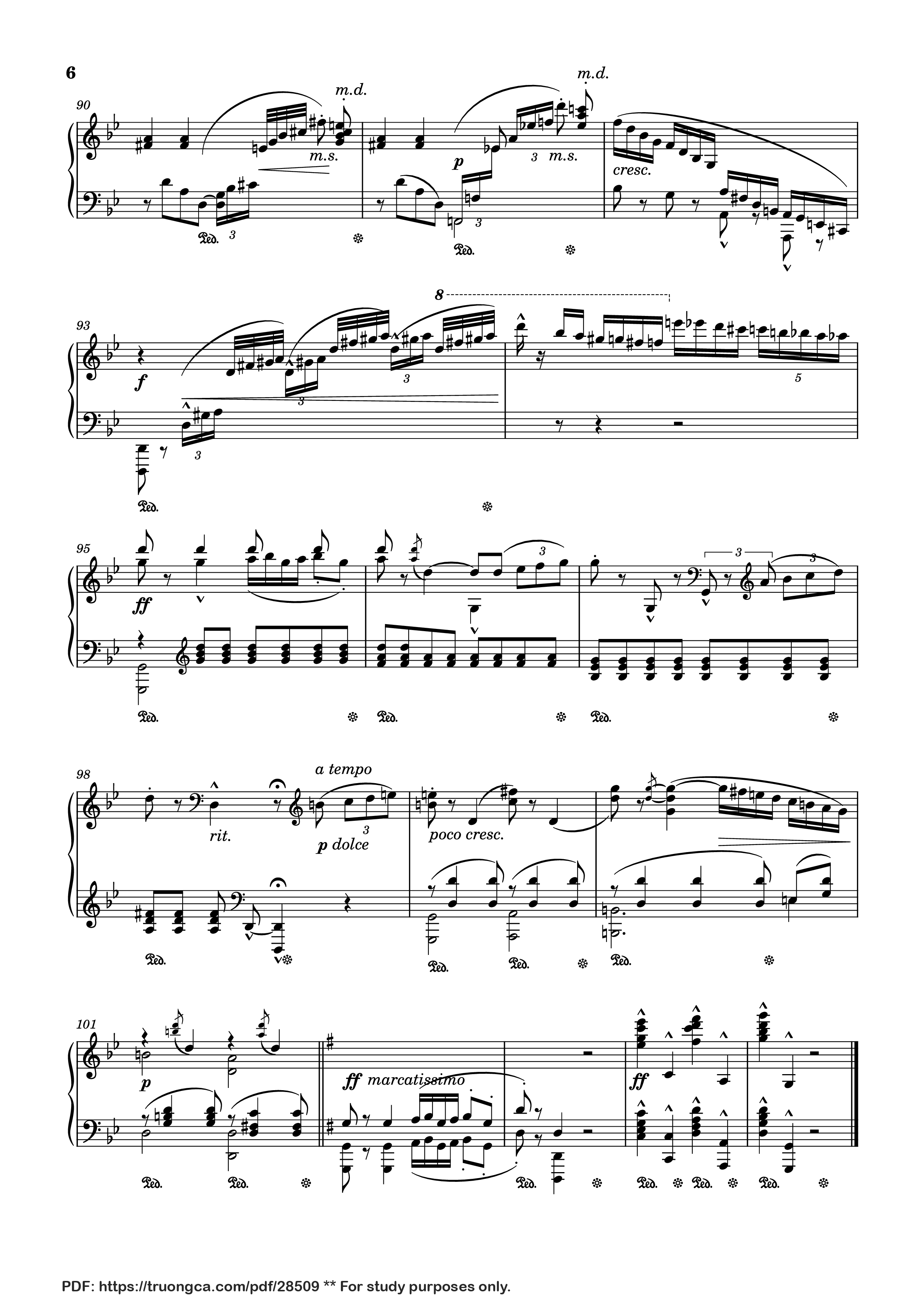 Trang 6 của Sheet nhạc PDF Piano bài hát Arabesque No. 1 in G Minor Piano - Cécile Chaminade
