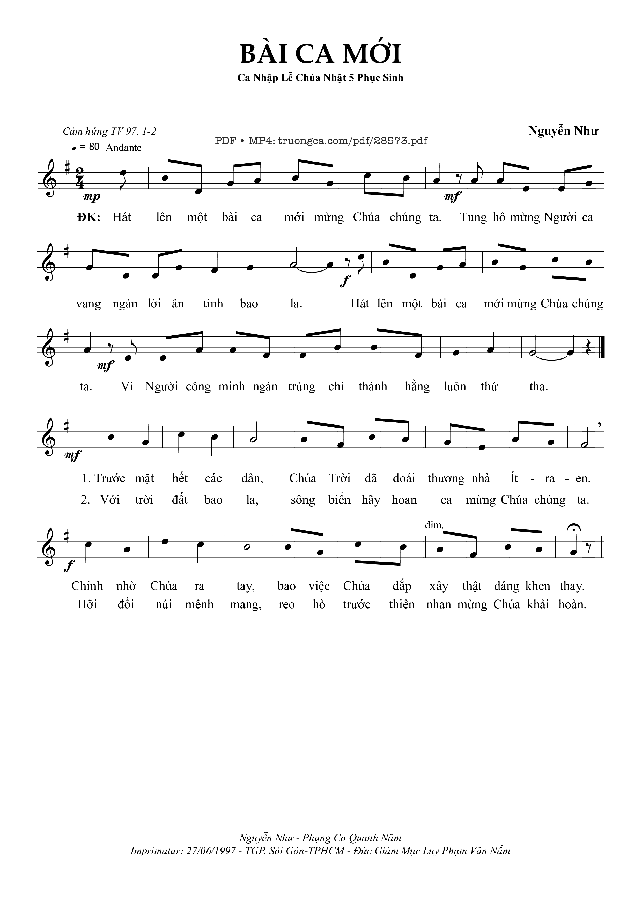 Bài Ca Mới - Nguyễn Như