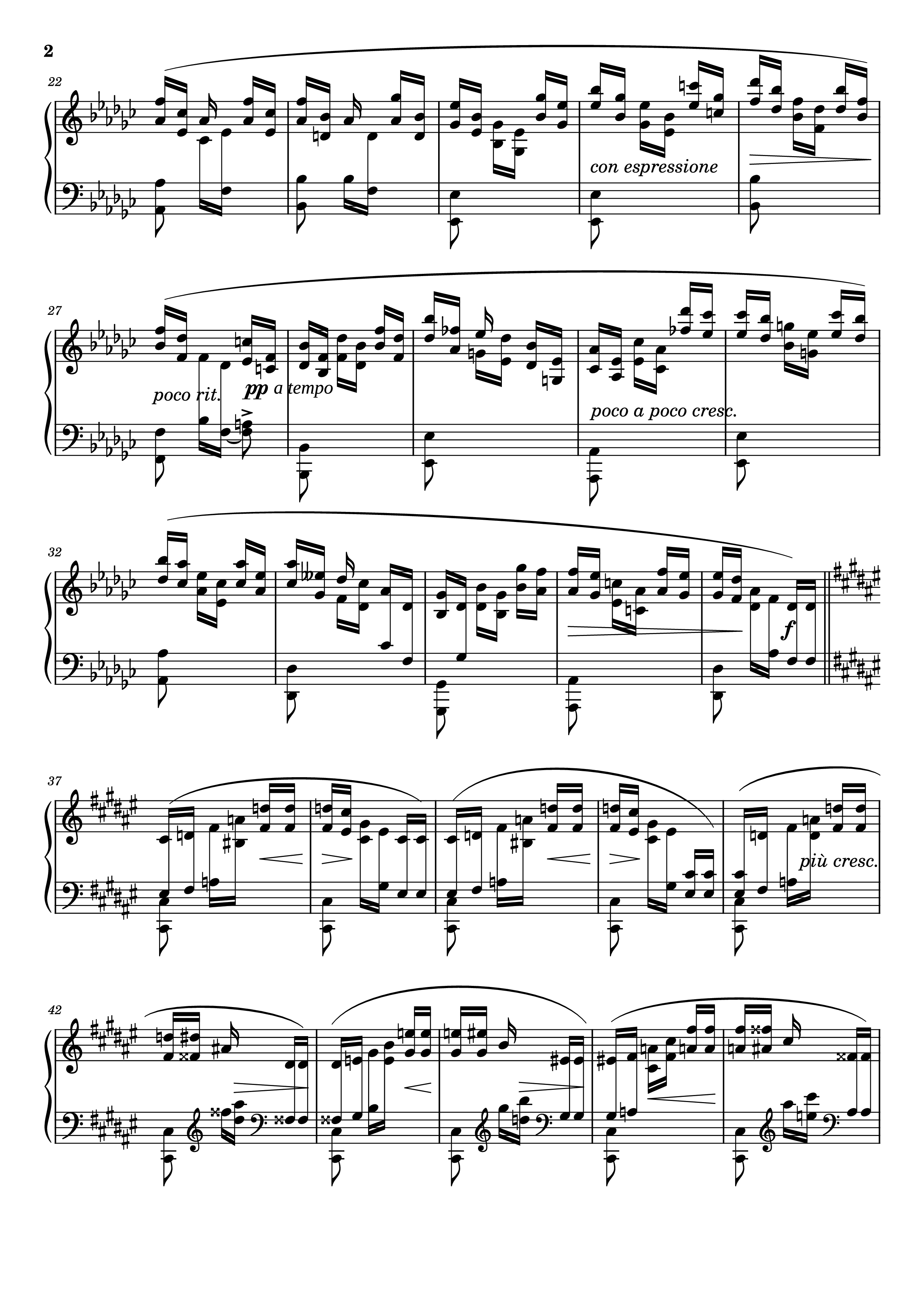 Trang 2 của Sheet nhạc PDF Piano bài hát Étude Caractéristique No. 6 in F♯ Major - Adolf von Henselt