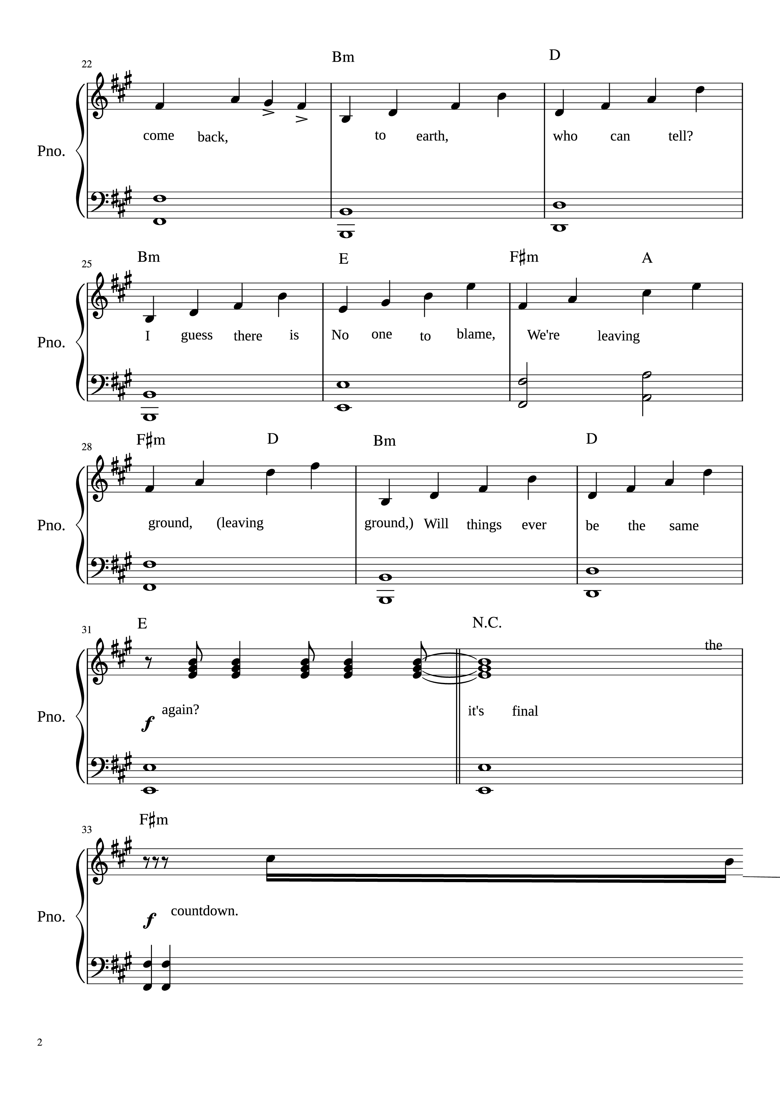 Trang 2 của Sheet nhạc PDF Piano bài hát The Final Countdown Piano - ARRANGED BY MICHAEL FENU EUROPE