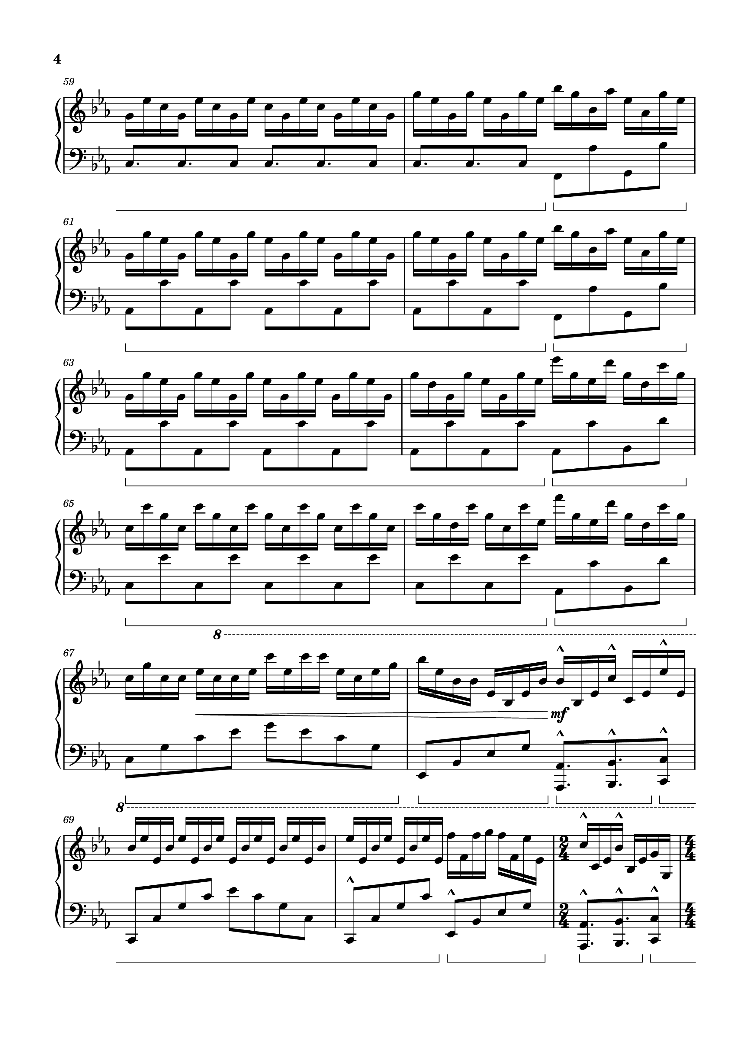 Trang 4 của Sheet nhạc PDF Piano bài hát EUPHORIA Piano - Tony Ann