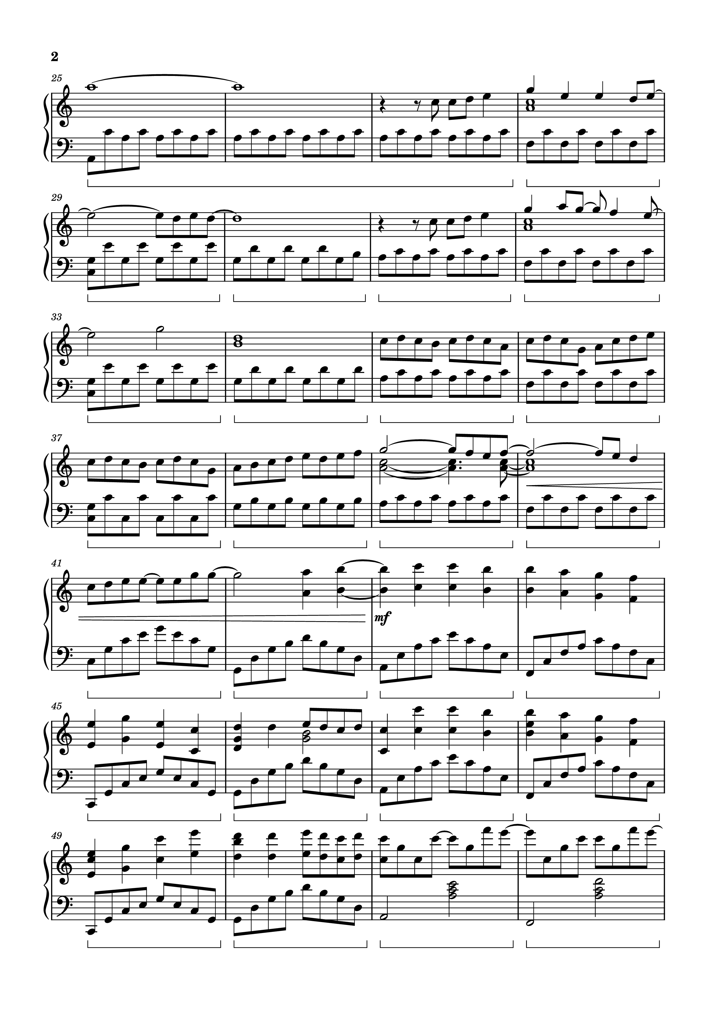 Trang 2 của Sheet nhạc PDF Piano bài hát FOUR LETTERS Piano - Arr.: Dave