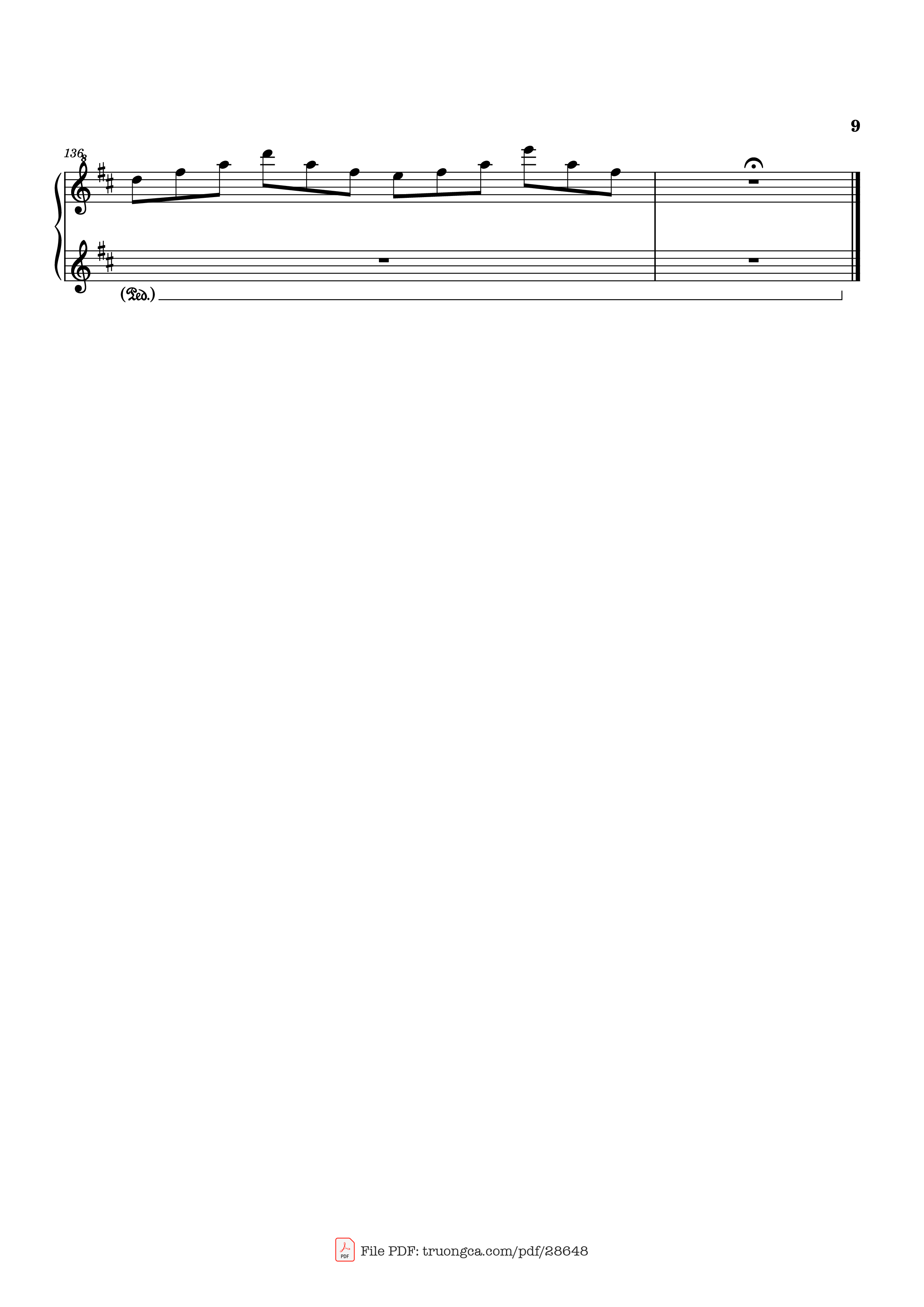 Trang 9 của Sheet nhạc PDF Piano bài hát Time Piano - Tony Ann