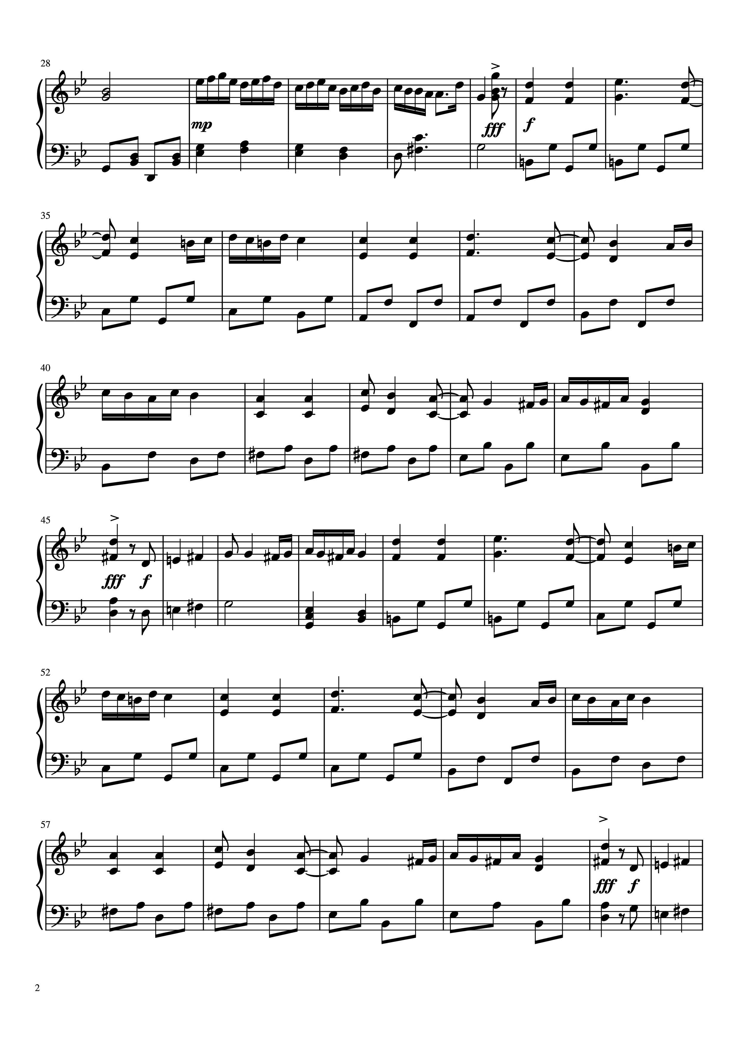 Trang 2 của Sheet nhạc PDF Piano bài hát Hungarian Dance NO. 5 Piano (Easy) - JOHANNES BRAHMS