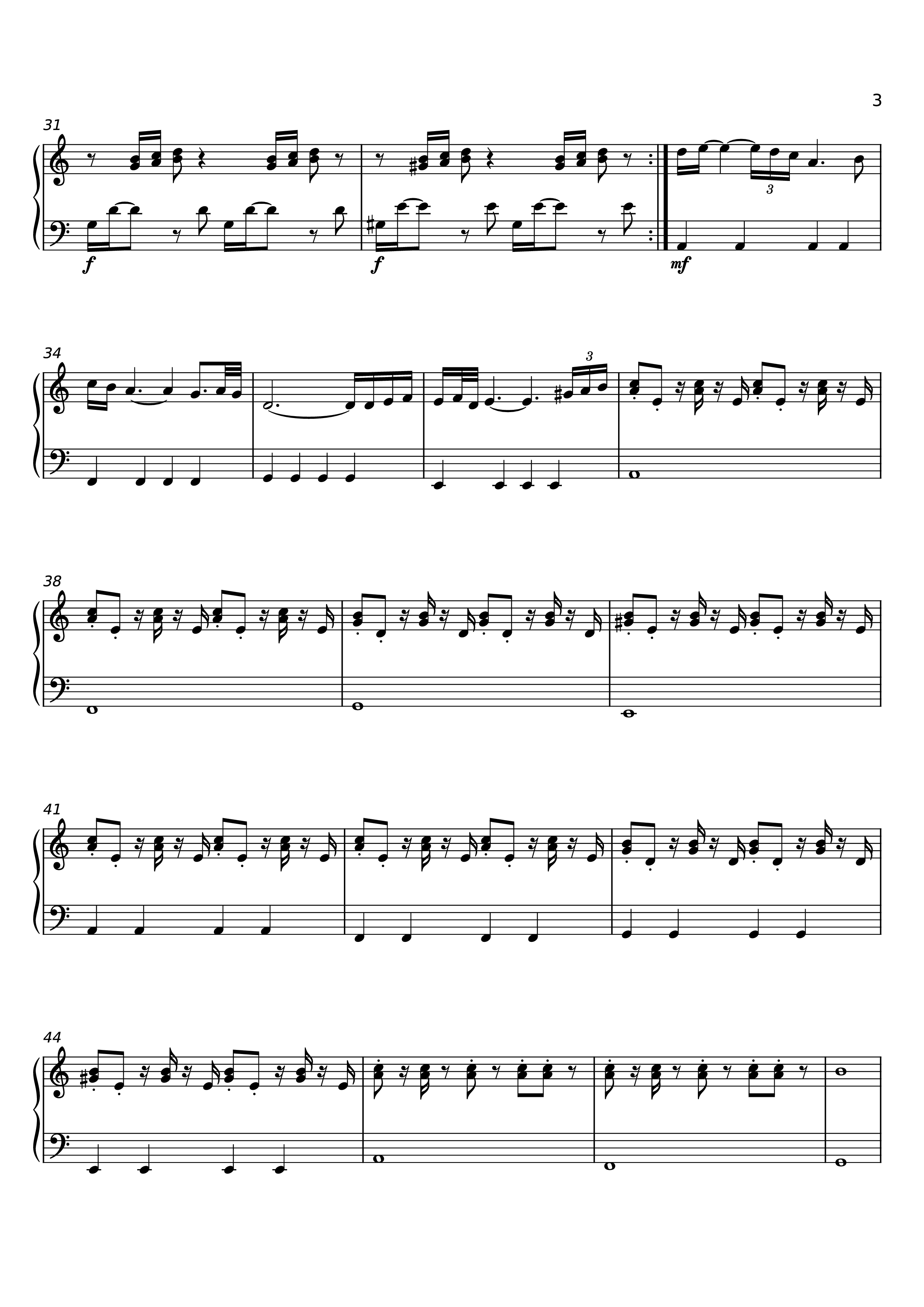 Trang 3 của Sheet nhạc PDF Piano bài hát Otherside - Minecraft Easy Piano - Lena Raine