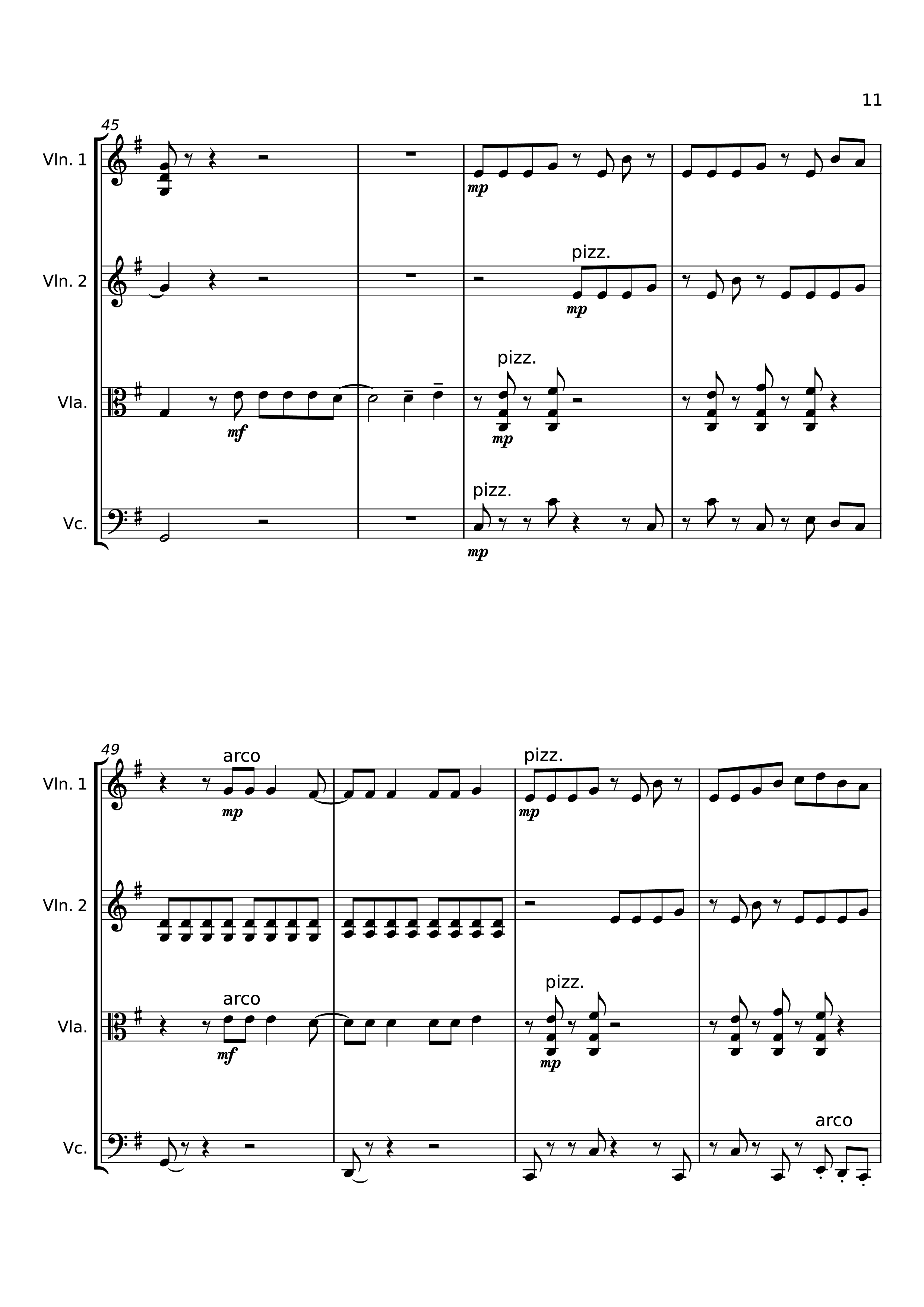 Trang 11 của Sheet nhạc PDF bài hát Dancing On My Own Violin - Svetakorol777