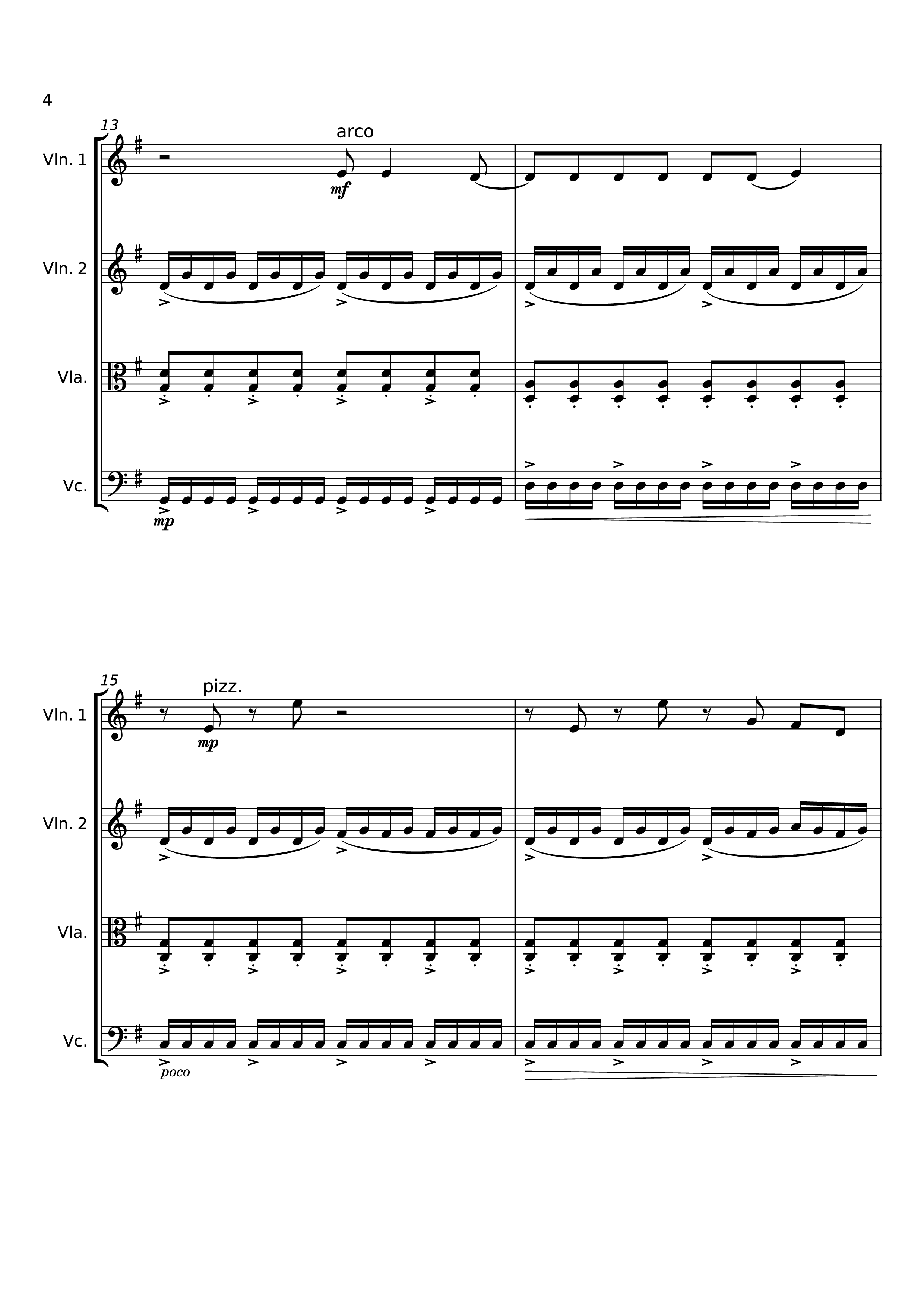 Trang 4 của Sheet nhạc PDF bài hát Dancing On My Own Violin - Svetakorol777