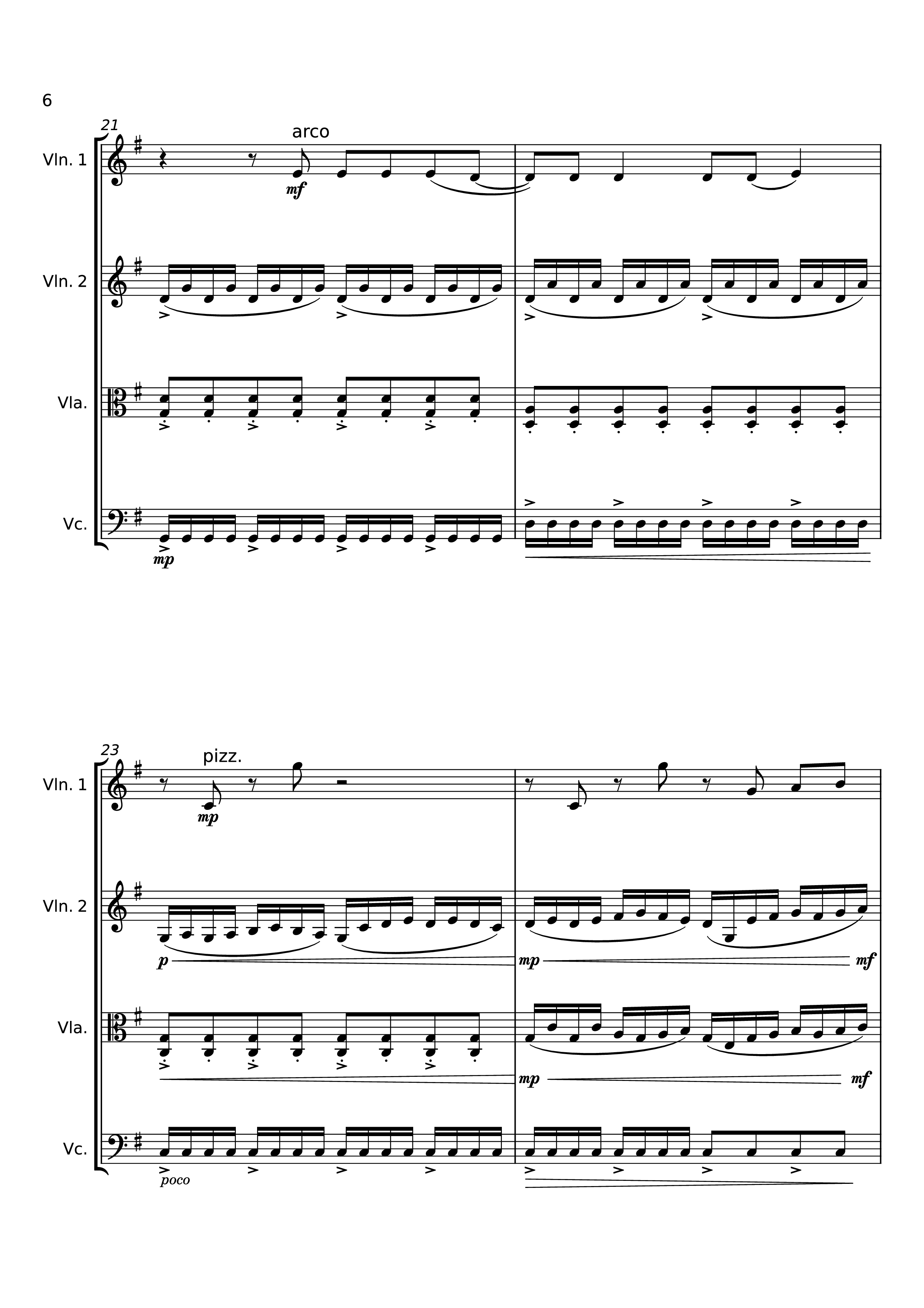 Trang 6 của Sheet nhạc PDF bài hát Dancing On My Own Violin - Svetakorol777