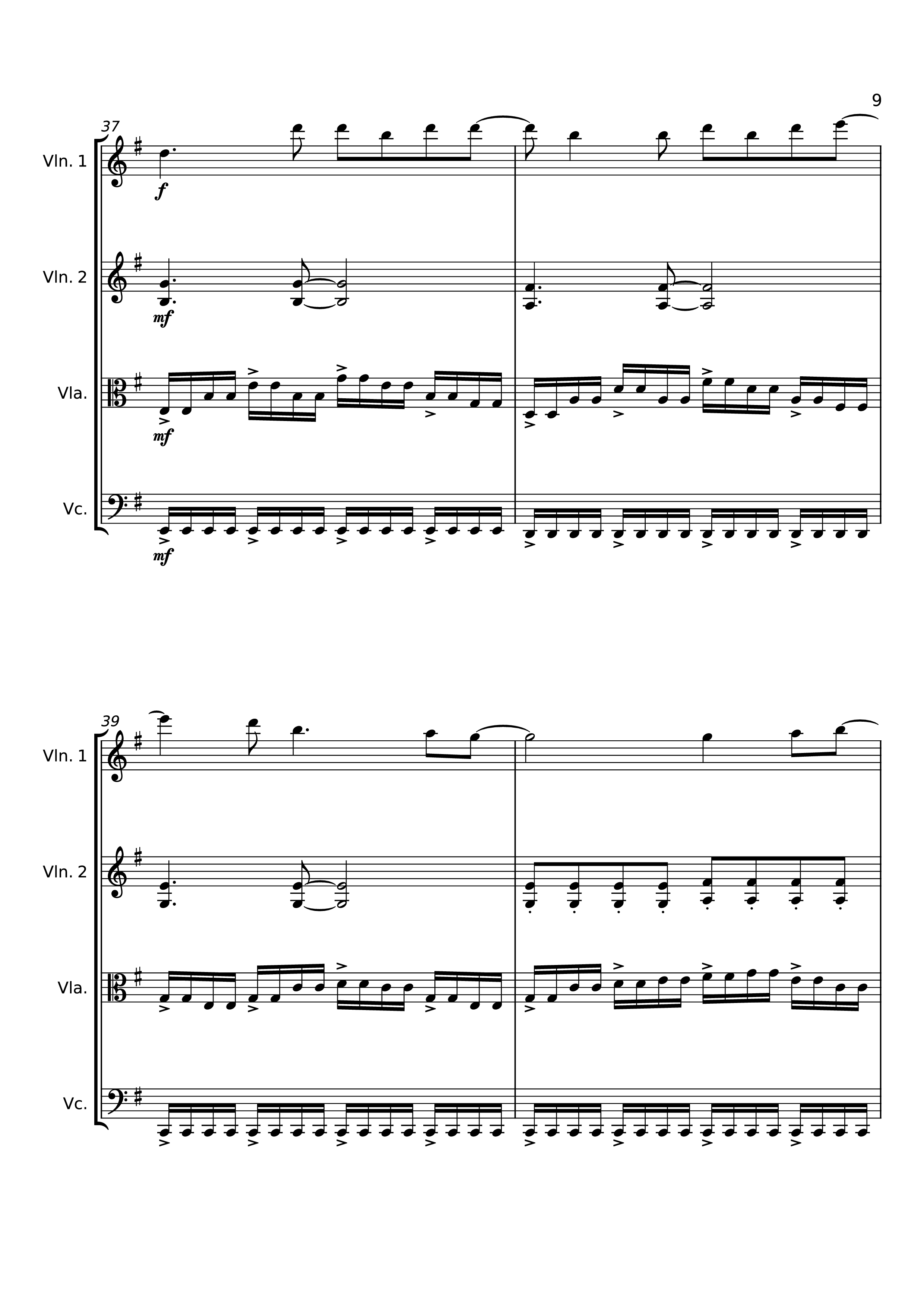 Trang 9 của Sheet nhạc PDF bài hát Dancing On My Own Violin - Svetakorol777