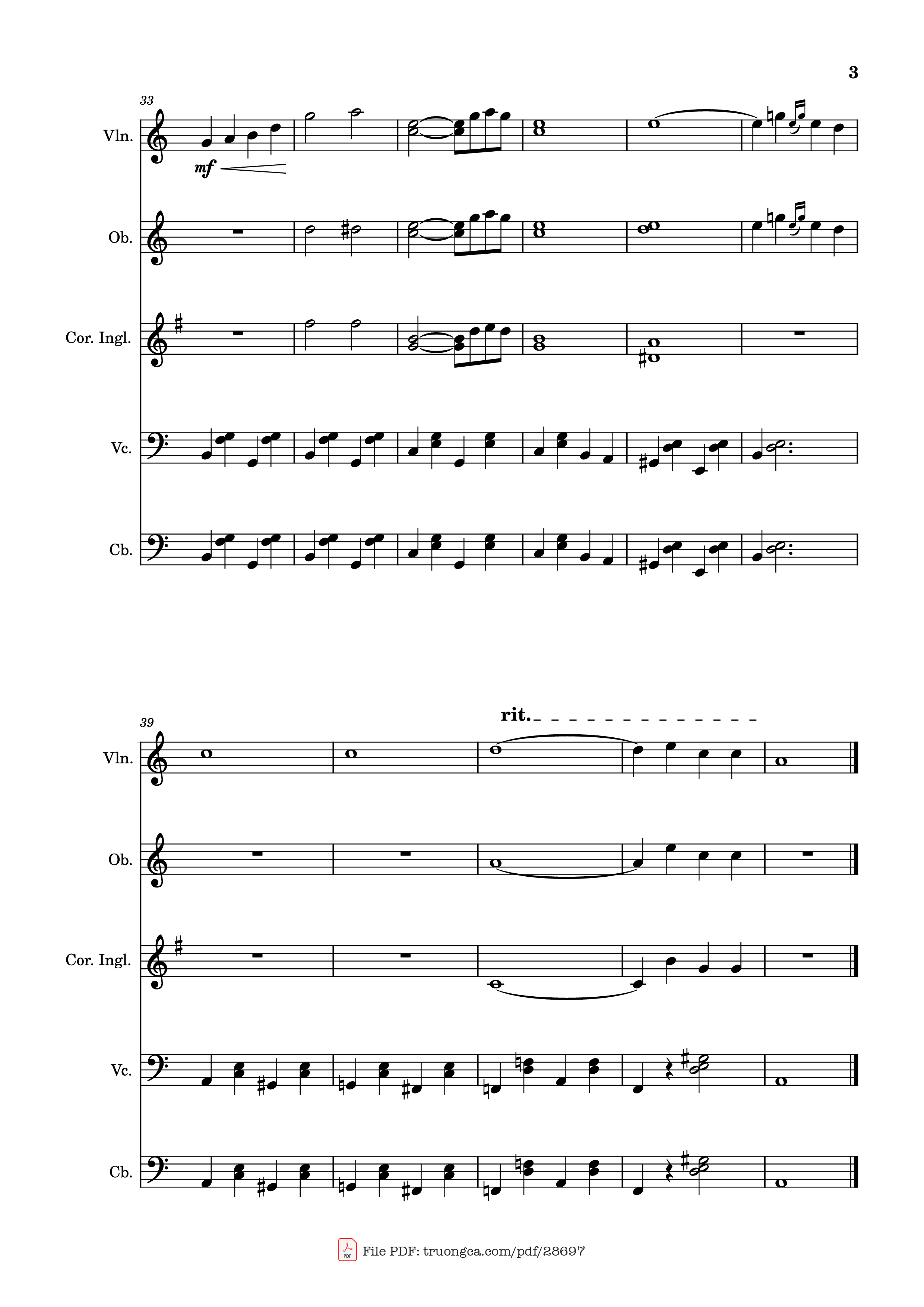 Trang 3 của Sheet nhạc PDF bài hát VIRGENES DEL SOL Violin - Santy V,                                                                                            