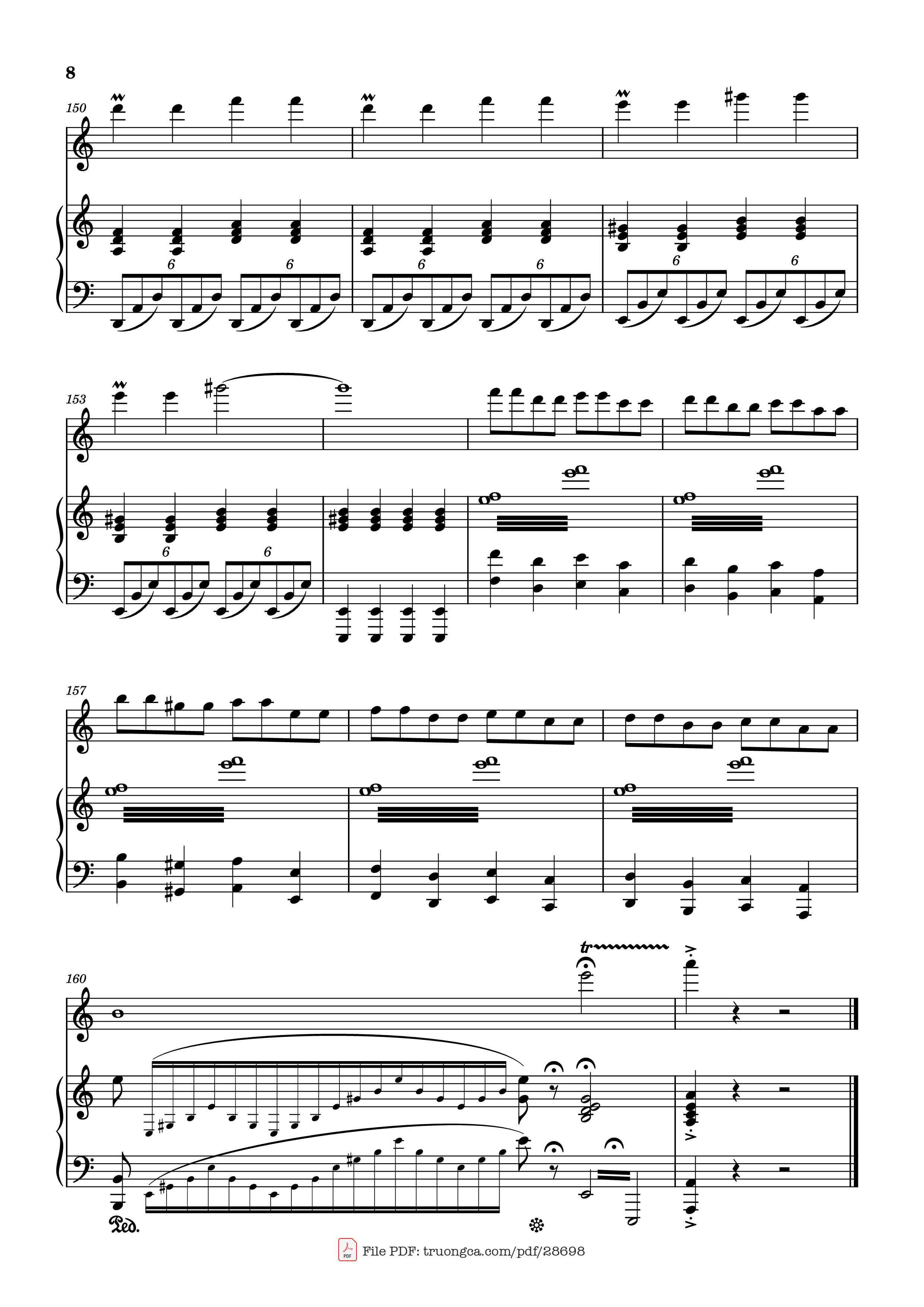 Trang 8 của Sheet nhạc PDF Piano bài hát Vírgenes del sol Piano - Compositor: Jorge Bravo de Rueda