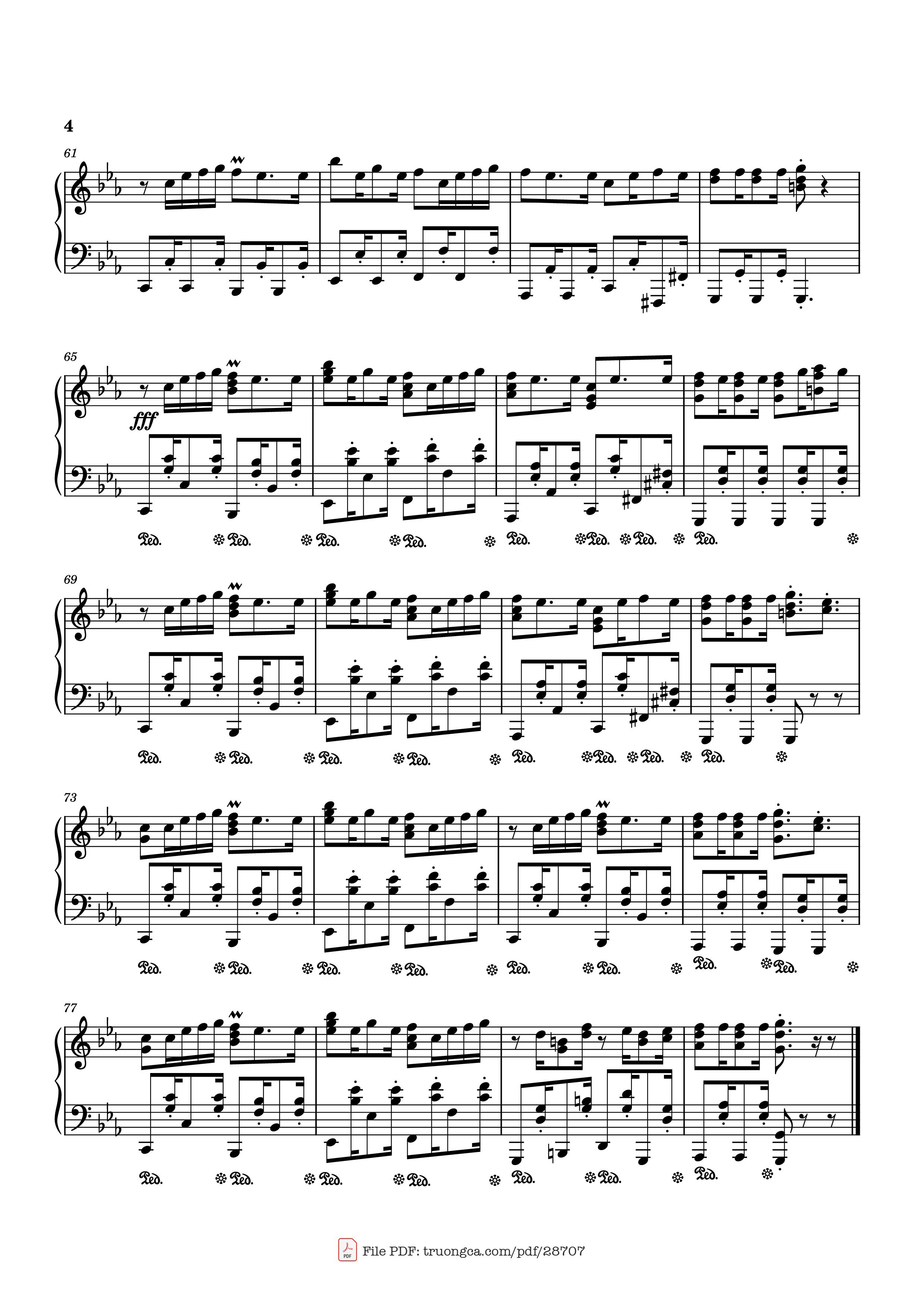 Trang 4 của Sheet nhạc PDF Piano bài hát Never Be Alone Piano - Shadrow