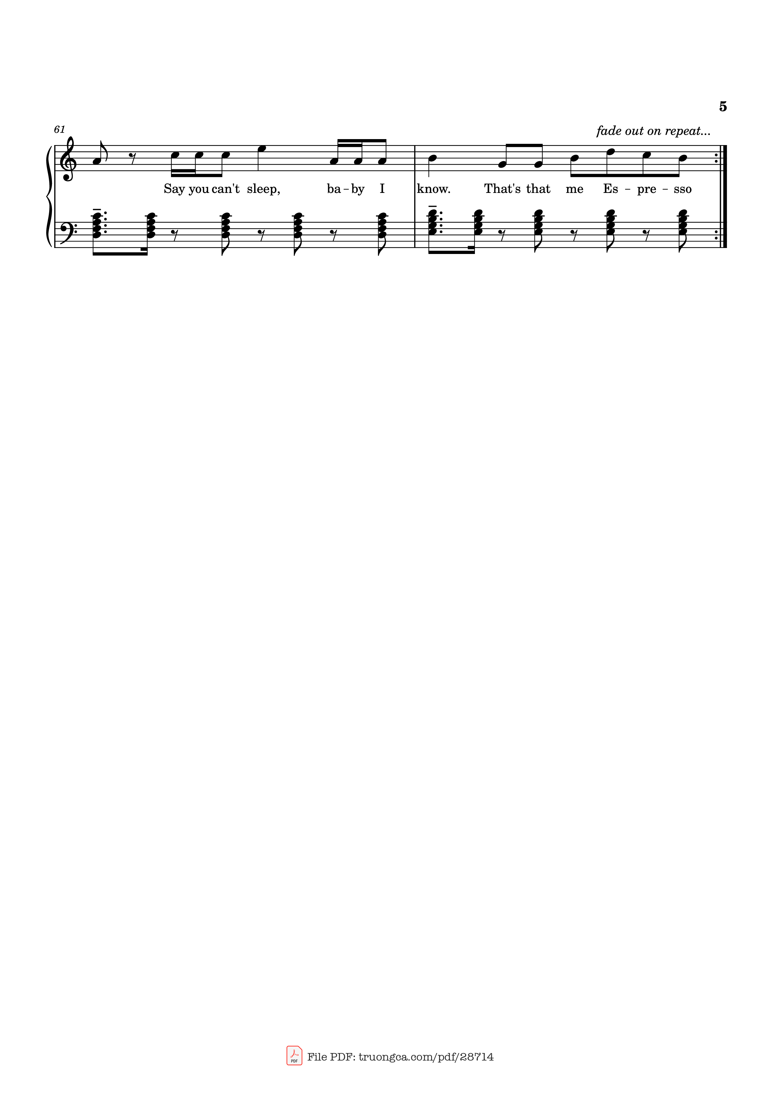Trang 5 của Sheet nhạc PDF Piano bài hát Espresso Piano - Sabrina Carpenter, arr. NikKeys