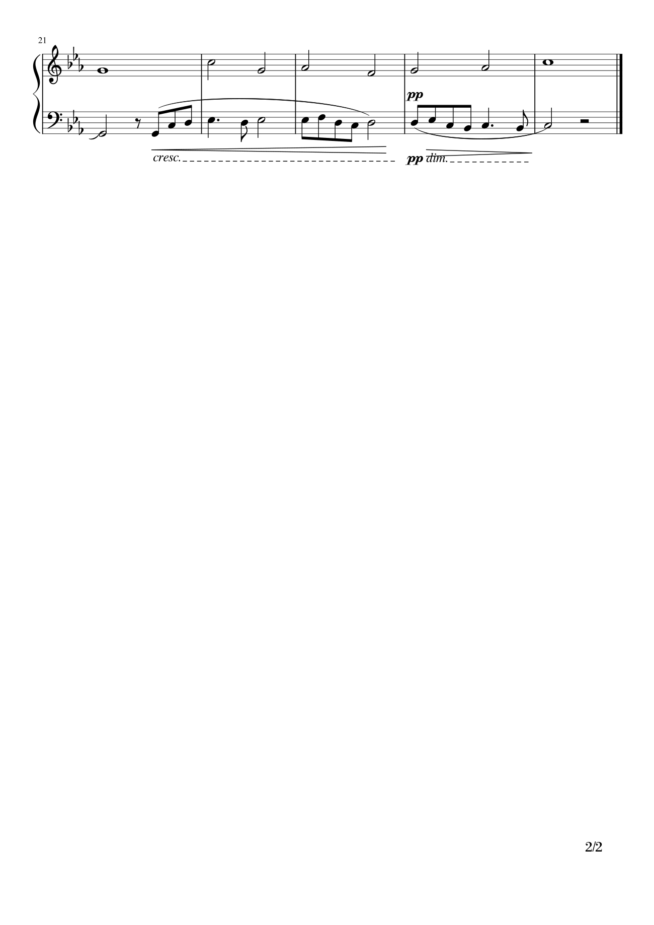 Trang 2 của Sheet nhạc PDF bài hát Song of Secret Garden Piano (Переложение для фортепиано) - Secret Garden