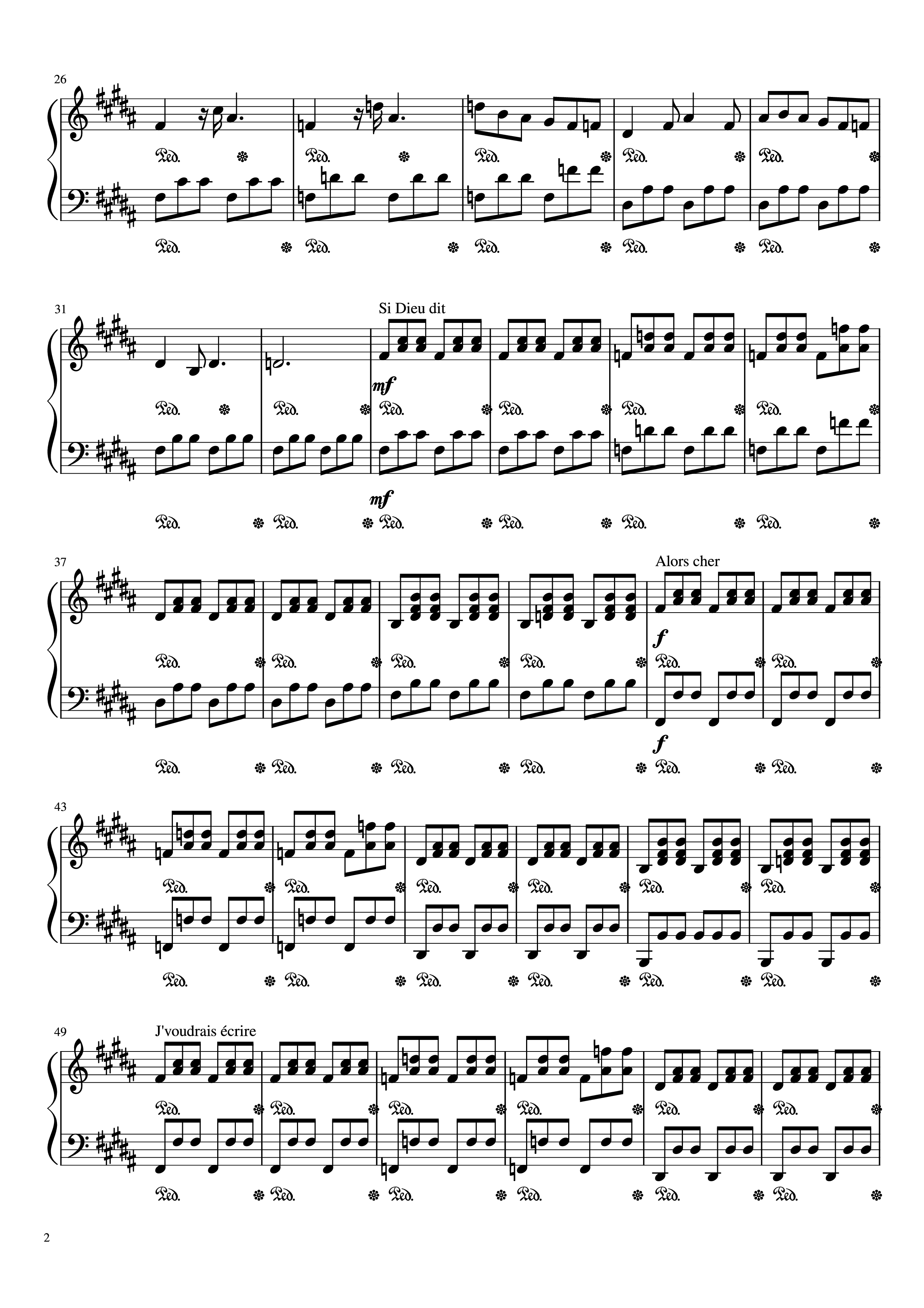 Trang 2 của Sheet nhạc PDF Piano bài hát Mr/Mme Piano - Loïc Nottet