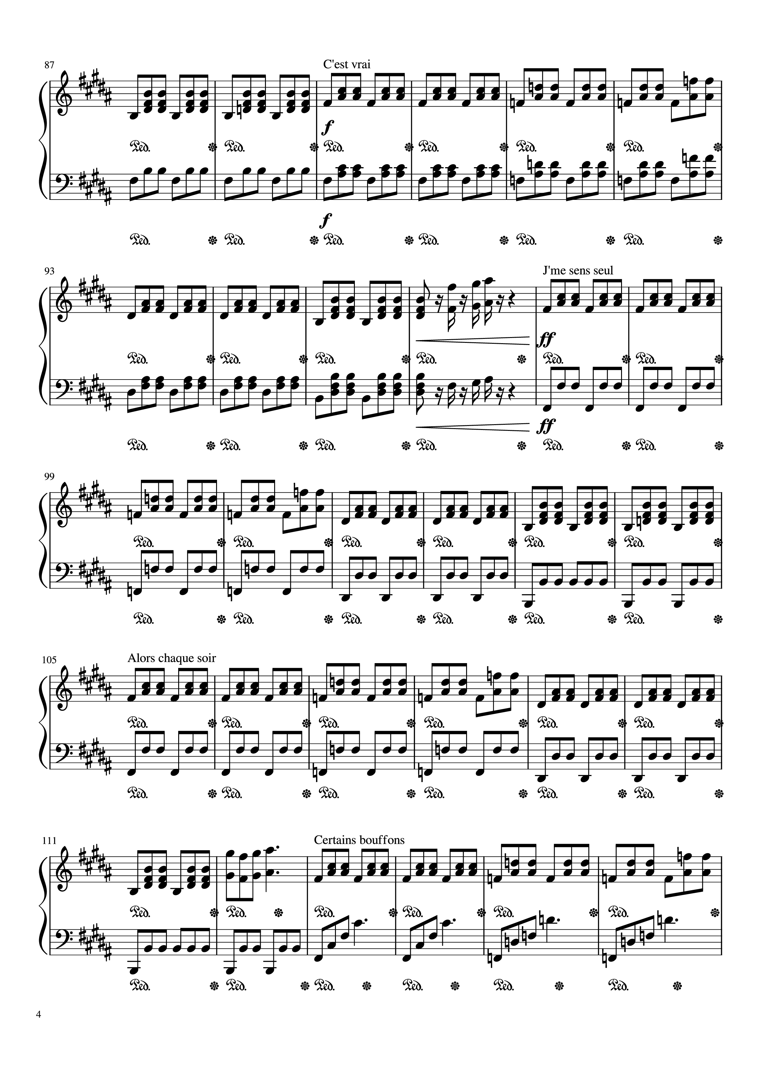 Trang 4 của Sheet nhạc PDF Piano bài hát Mr/Mme Piano - Loïc Nottet