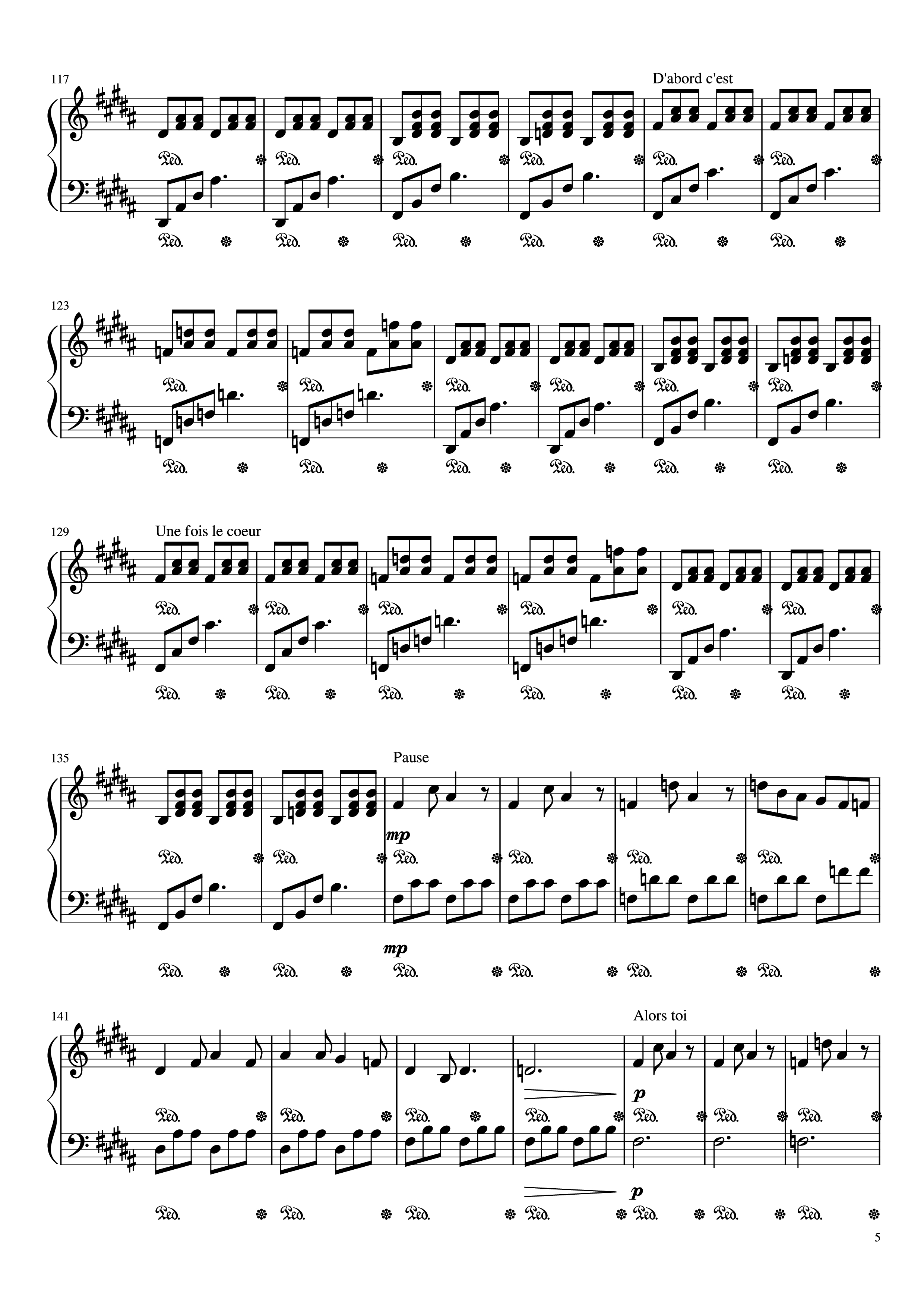 Trang 5 của Sheet nhạc PDF Piano bài hát Mr/Mme Piano - Loïc Nottet