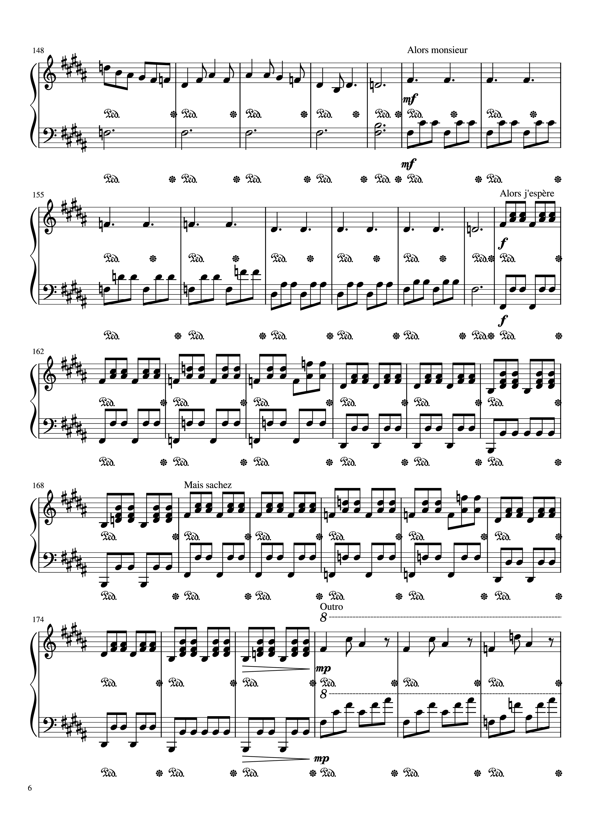 Trang 6 của Sheet nhạc PDF Piano bài hát Mr/Mme Piano - Loïc Nottet