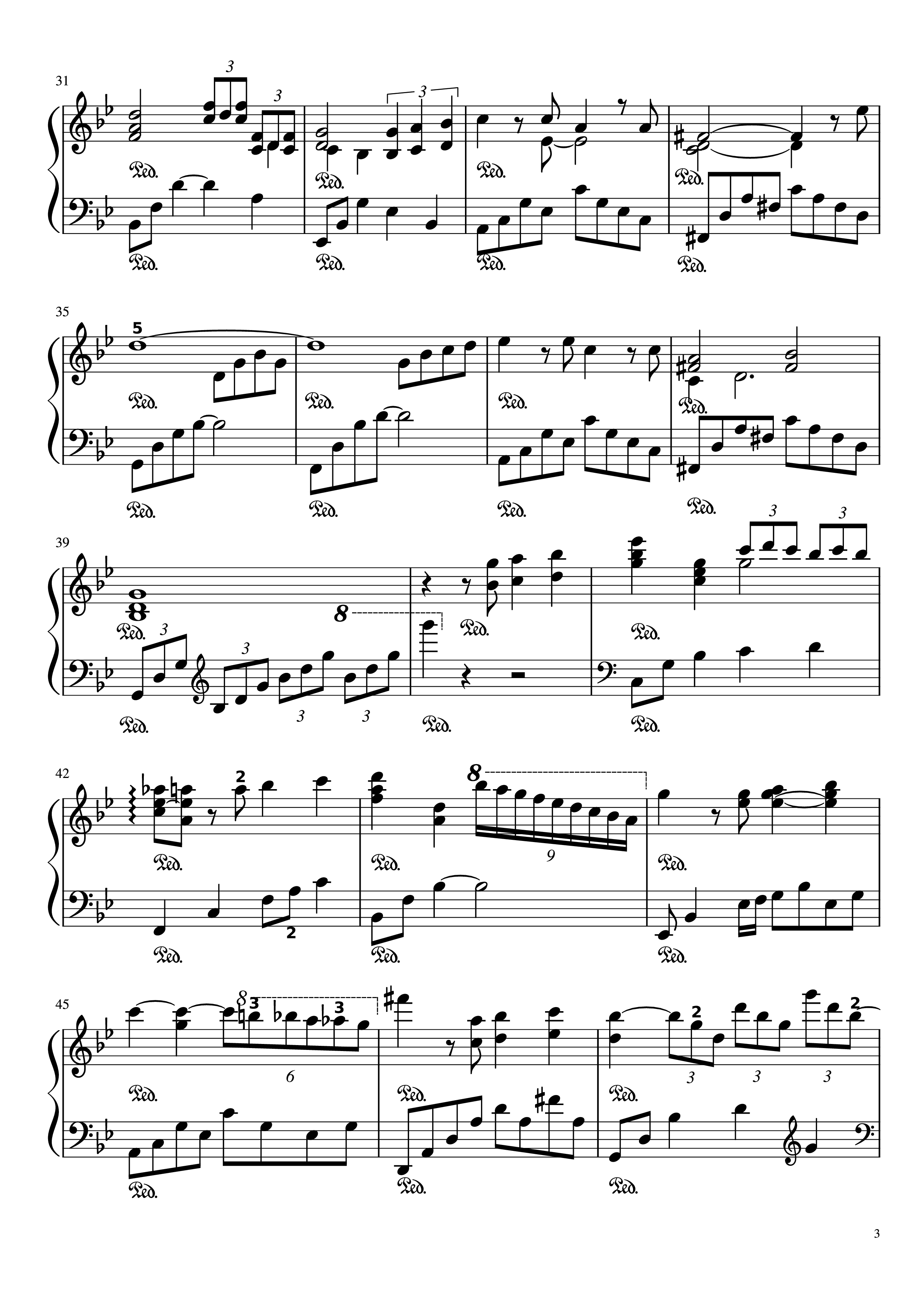 Trang 3 của Sheet nhạc PDF Piano bài hát Autumn Leaves Piano - Joseph Kosma