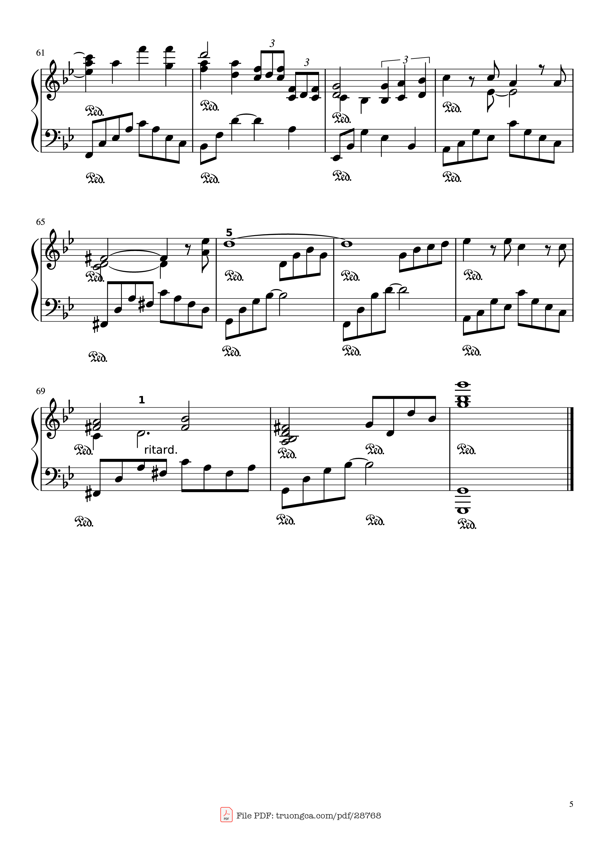 Trang 5 của Sheet nhạc PDF Piano bài hát Autumn Leaves Piano - Joseph Kosma