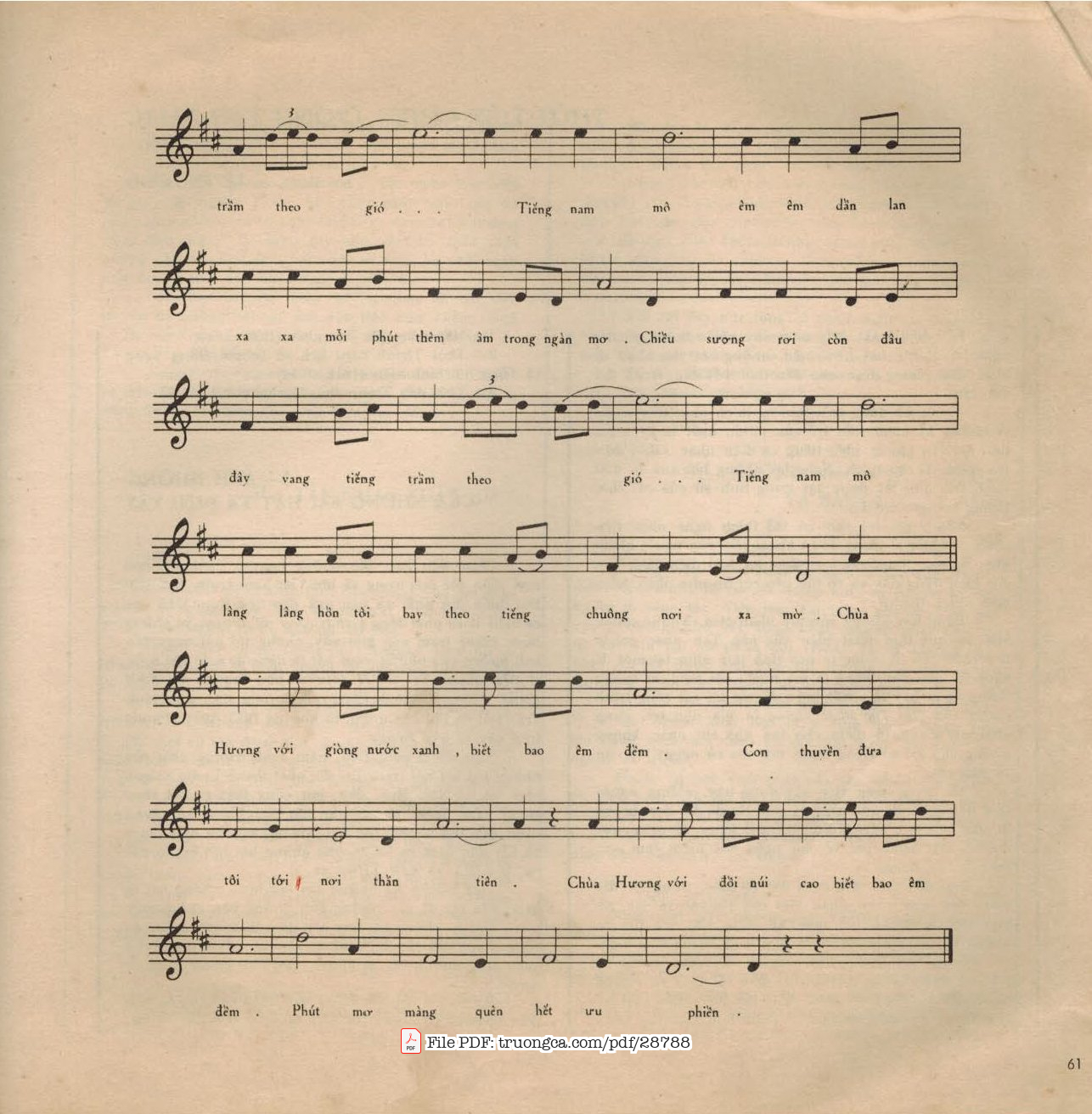 Trang 2 của Sheet nhạc PDF bài hát Chùa Hương - Hoàng Quý
